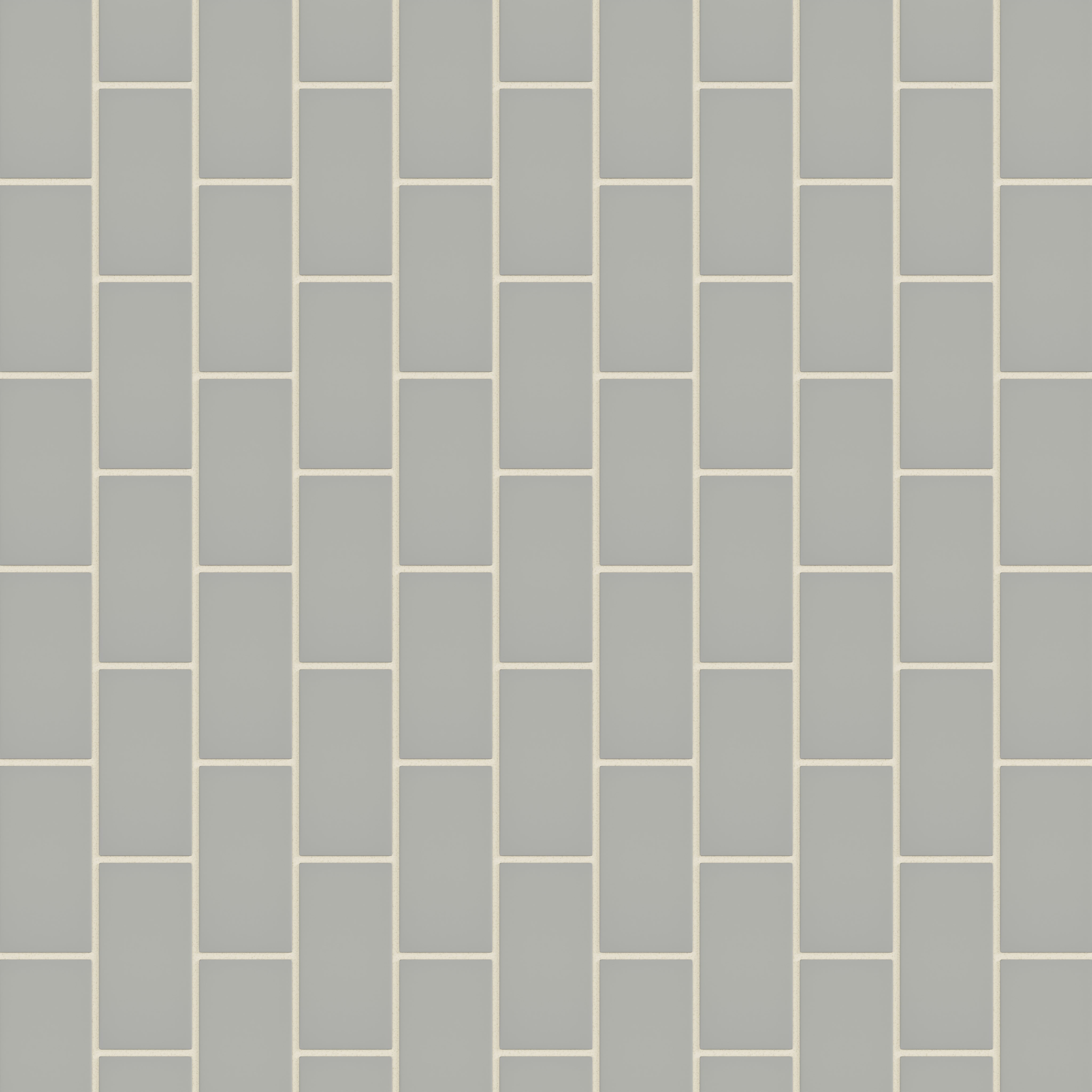 2x4 Half Offset Sheeted Natural Press Ceramic Mosaic Tile in Puget Sound Matte