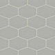 Elongated Hexagon Natural Press Ceramic Tile in Puget Sound Matte