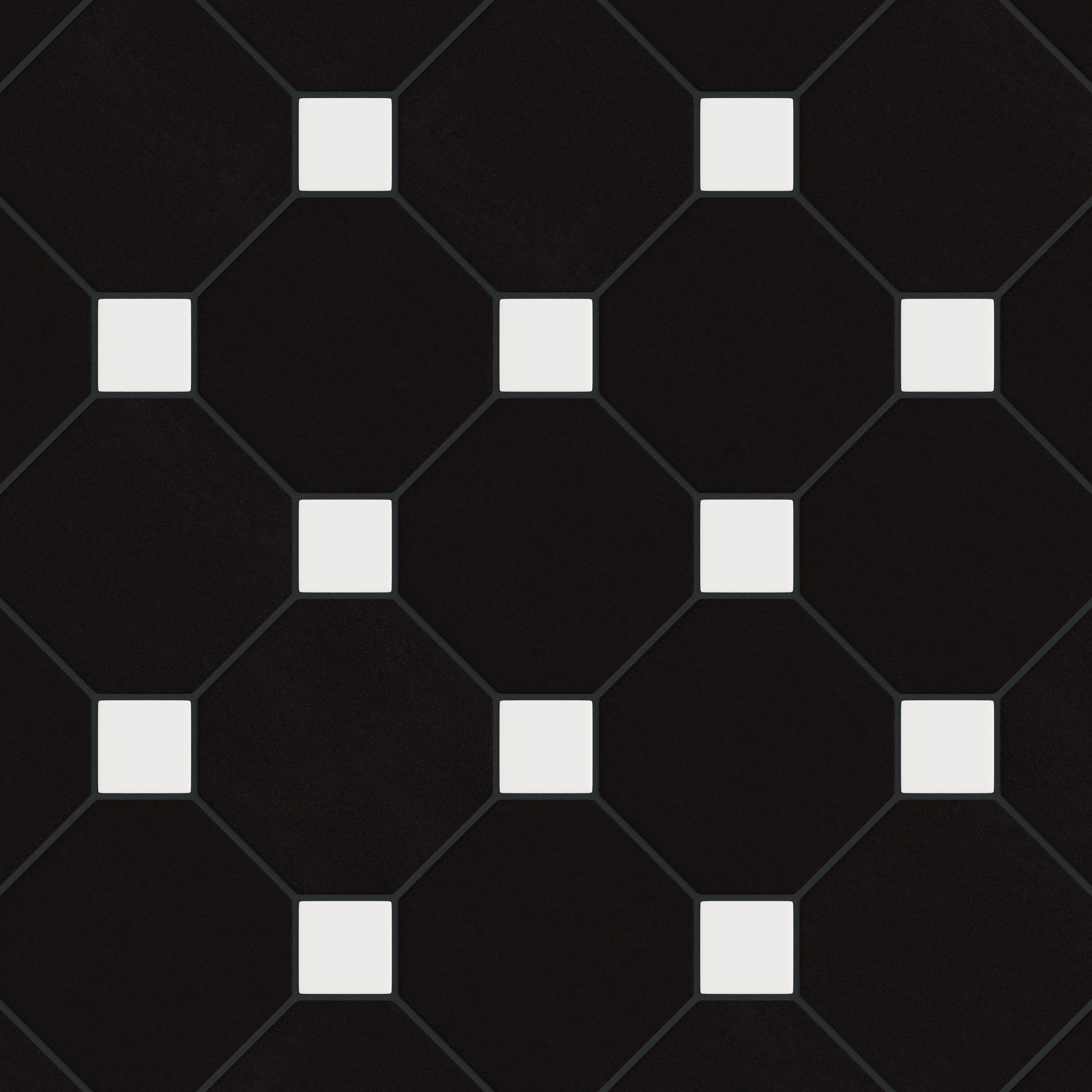 Gramercy Original Ceramic Tile in Raven Matte & Calcite Matte