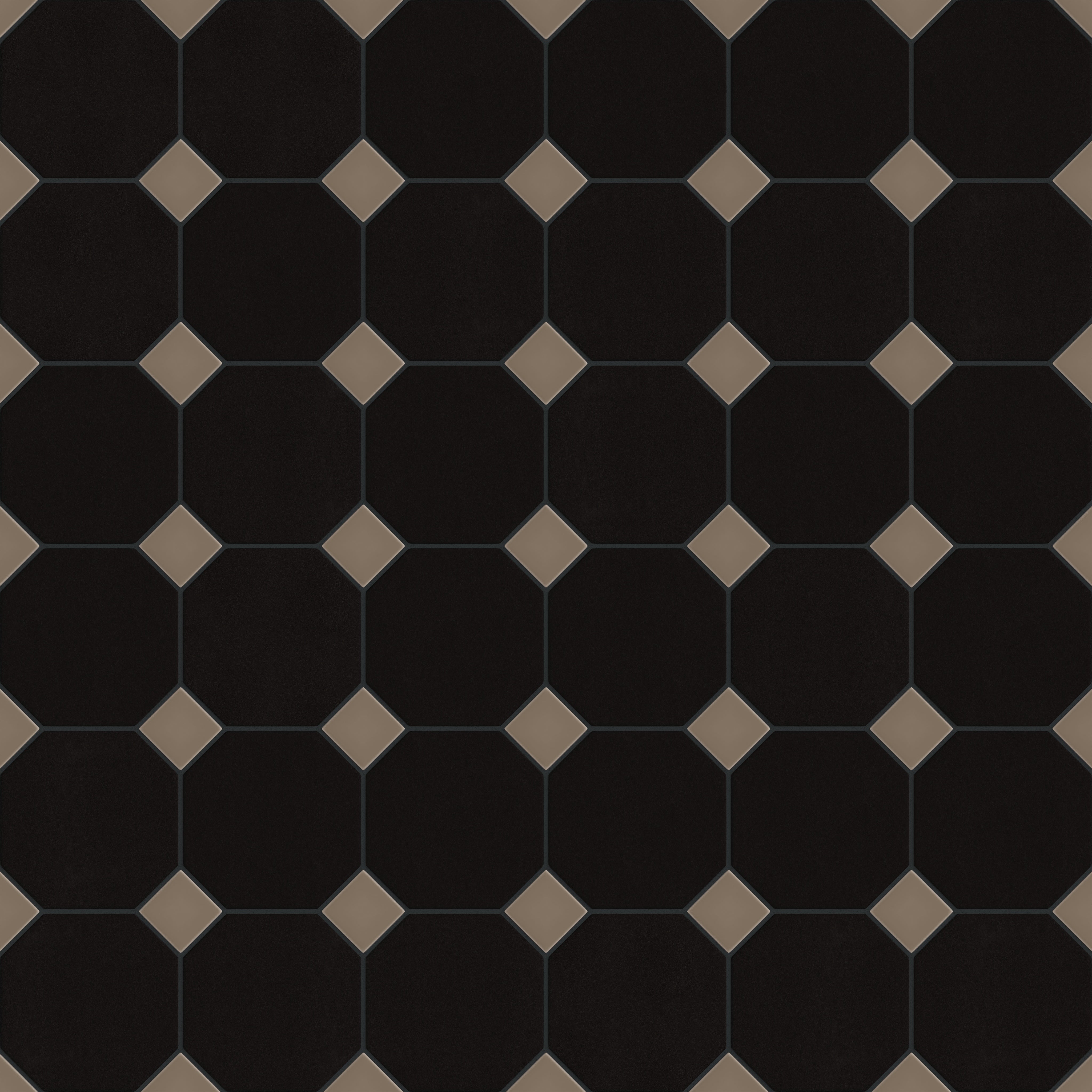 Gramercy Original Ceramic Tile in Raven Matte & Cardamom Matte