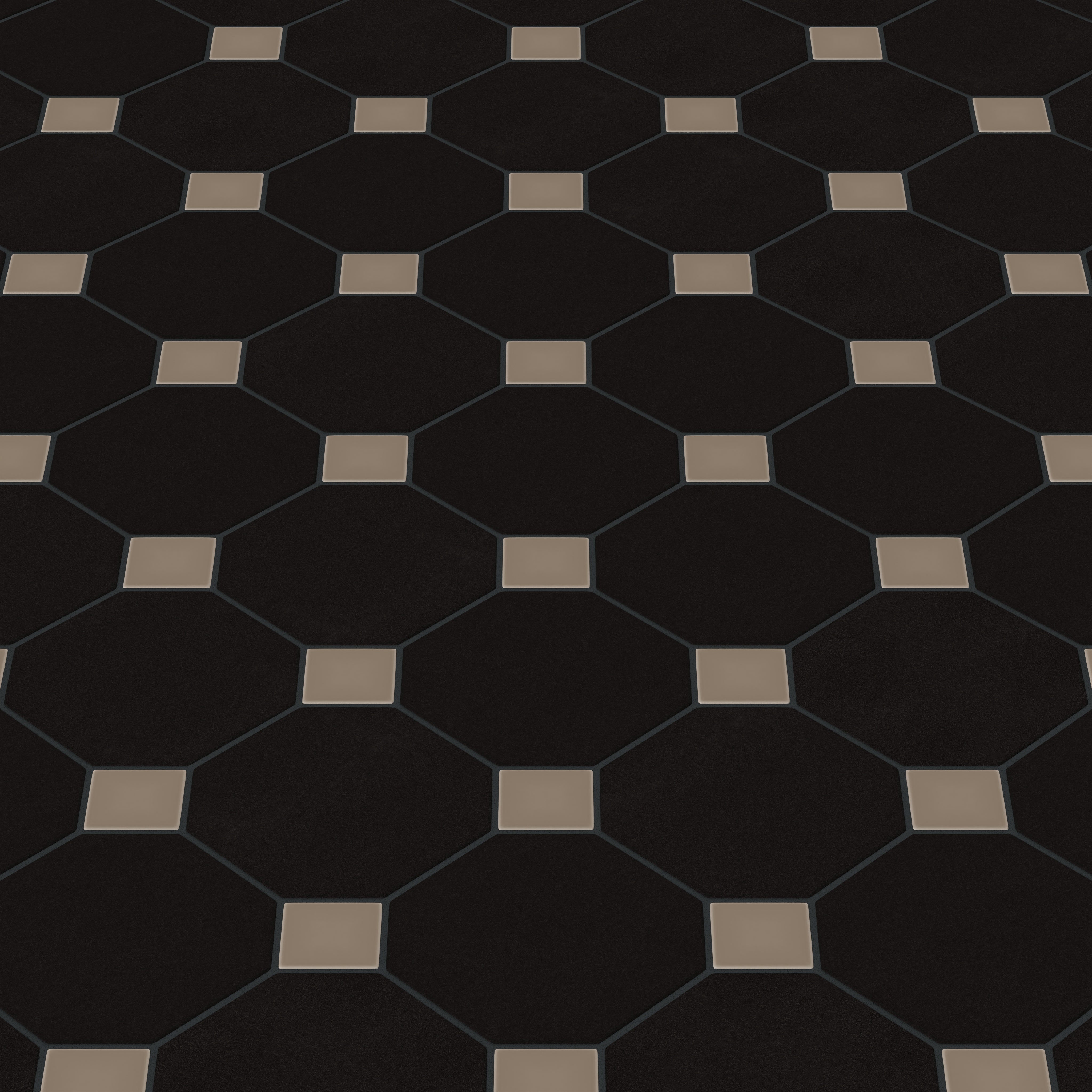 Gramercy Original Ceramic Tile in Raven Matte & Cardamom Matte