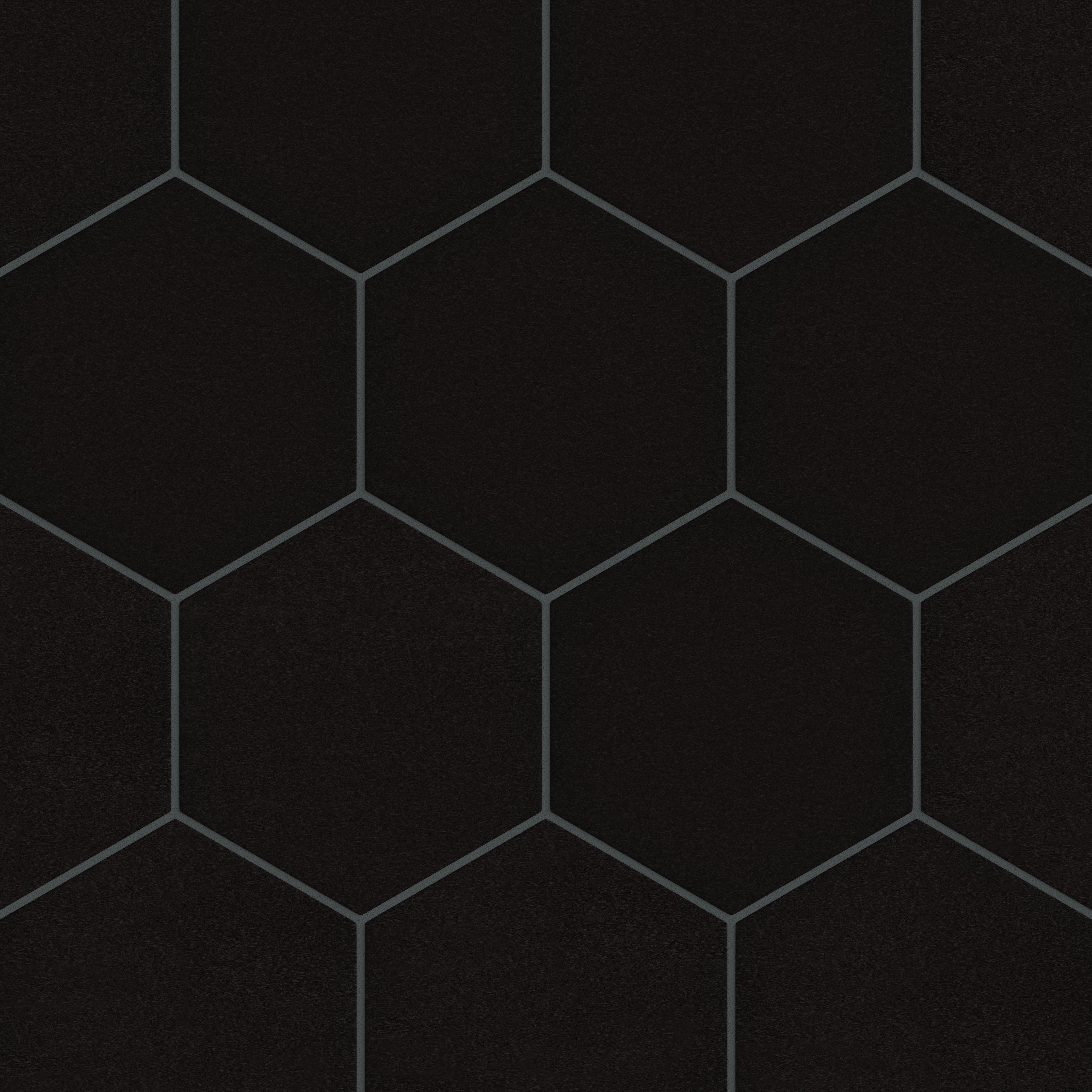 8" Hexagon Original Ceramic Tile in Raven Matte