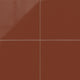 12x12 Natural Press Ceramic Tile in Red Iron Oxide Gloss