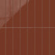 3x12 Natural Press Ceramic Tile in Red Iron Oxide Gloss