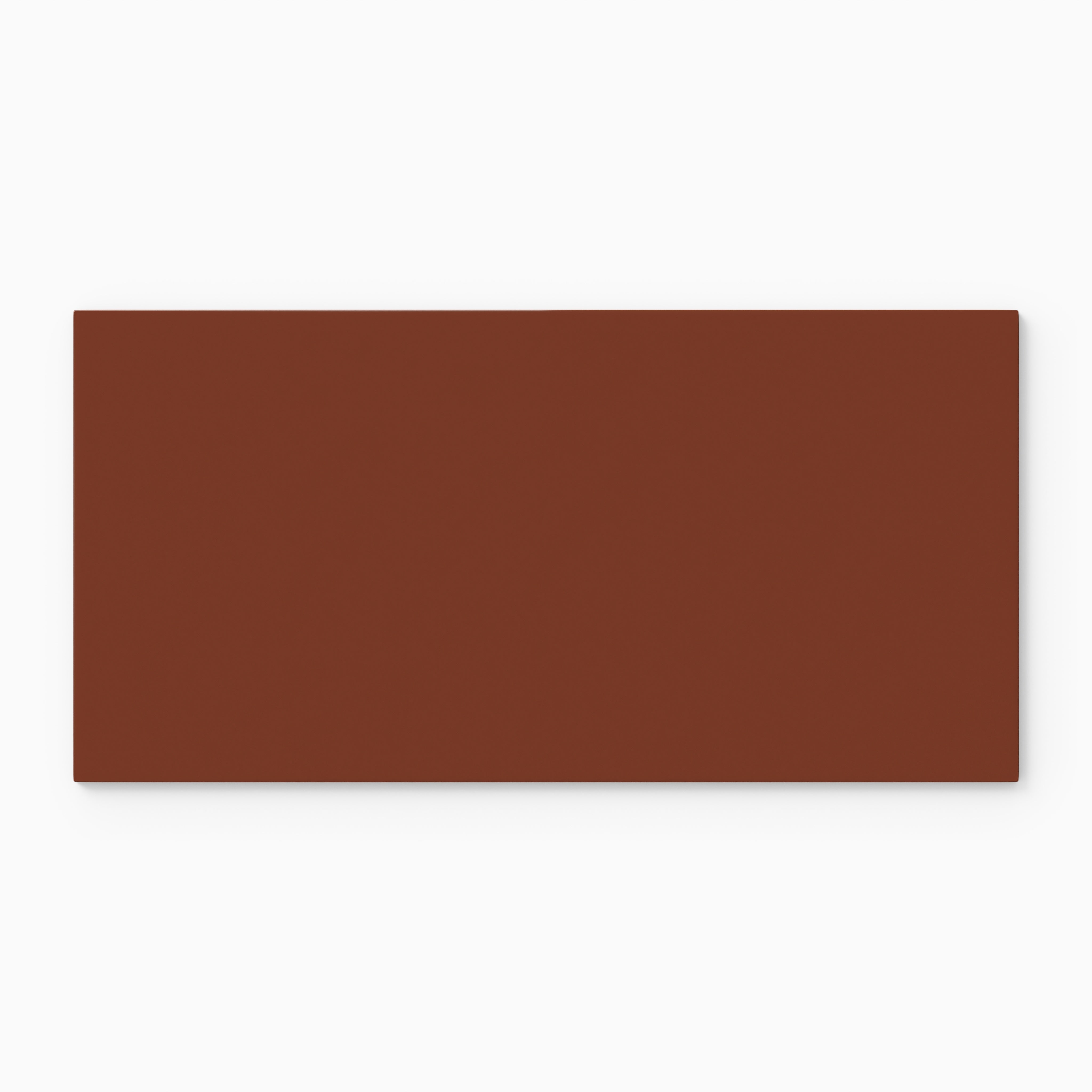 6x12 Natural Press Ceramic Tile in Red Iron Oxide Gloss