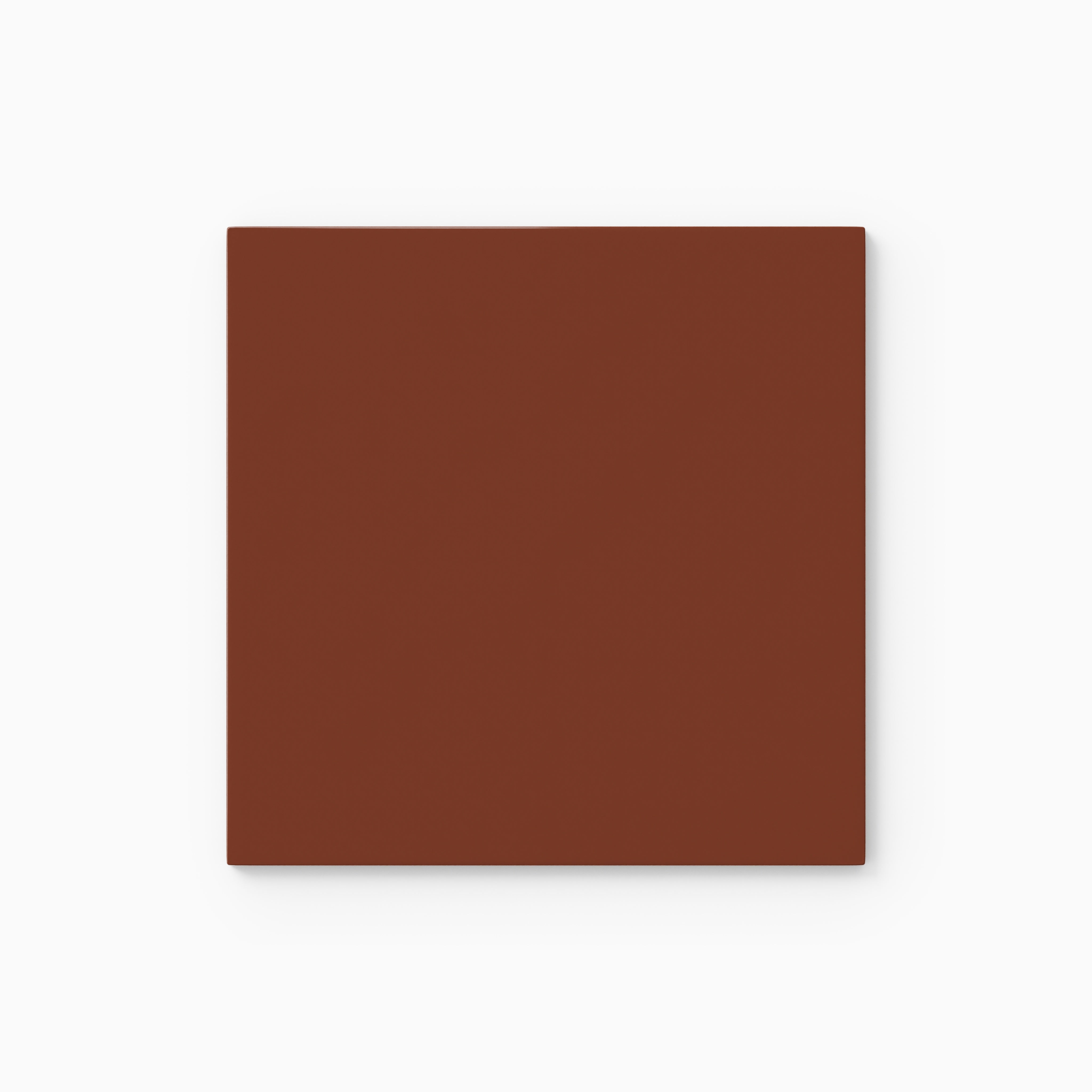 6x6 Natural Press Ceramic Tile in Red Iron Oxide Gloss