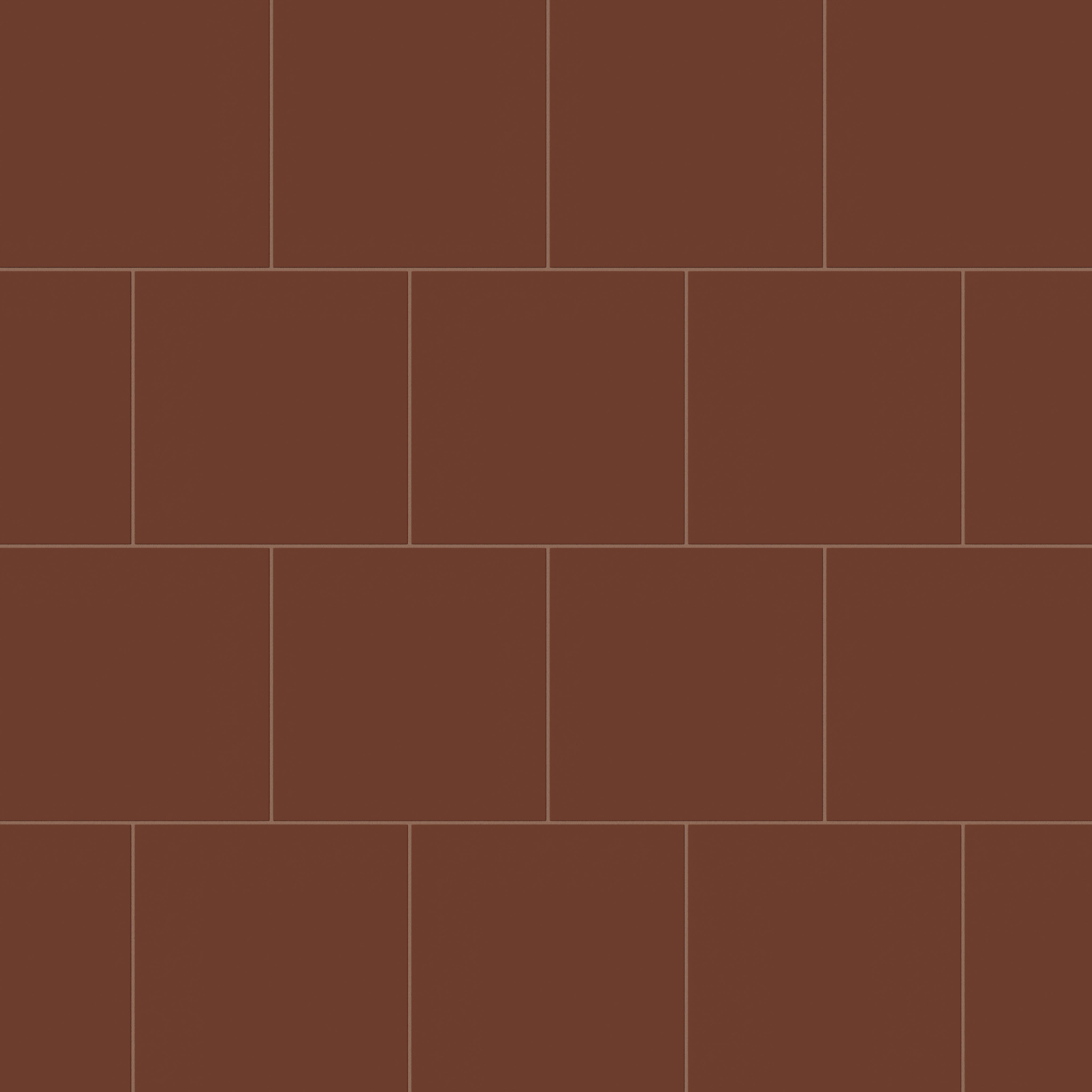 12x12 Natural Press Ceramic Tile in Red Iron Oxide Matte