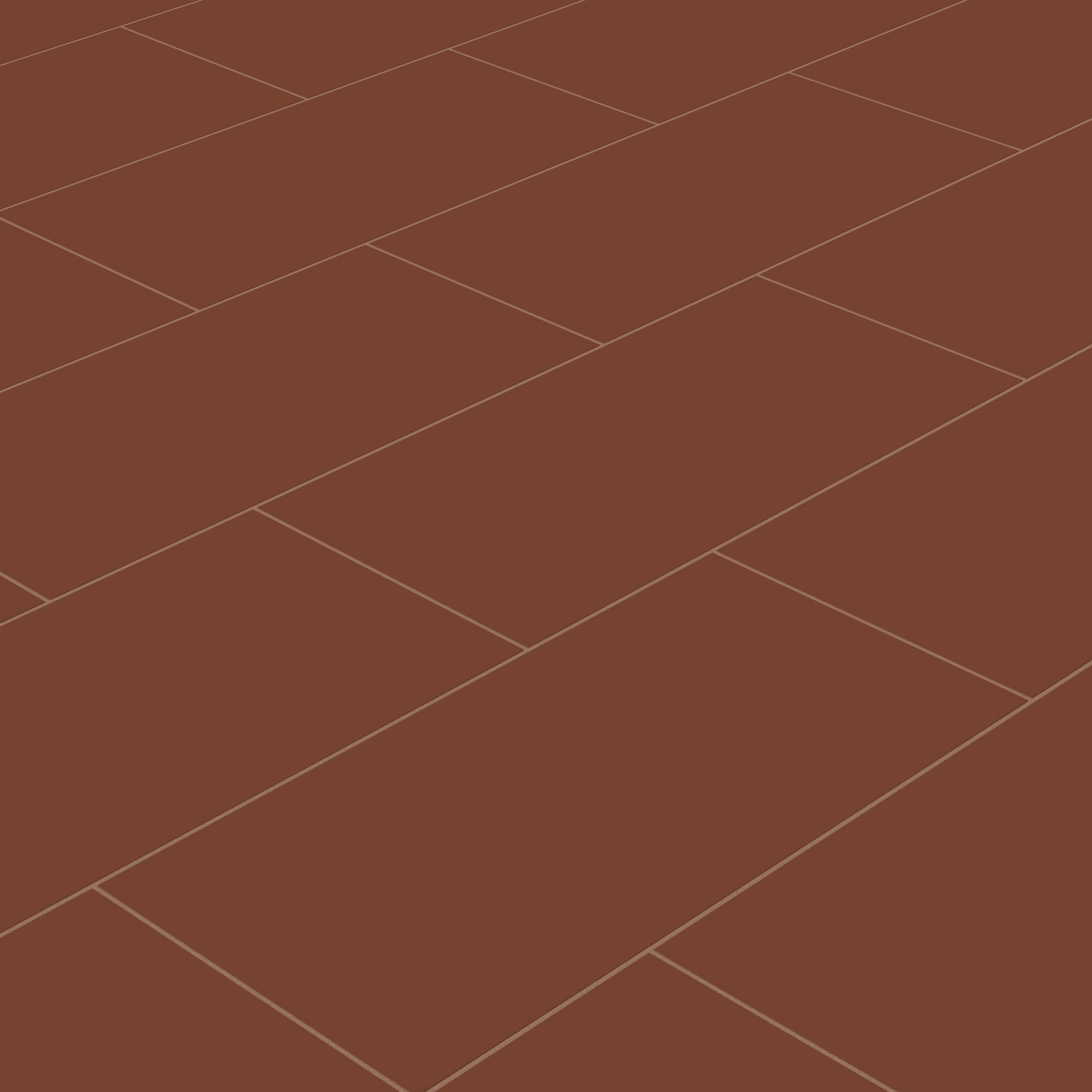12x24 Natural Press Ceramic Tile in Red Iron Oxide Matte