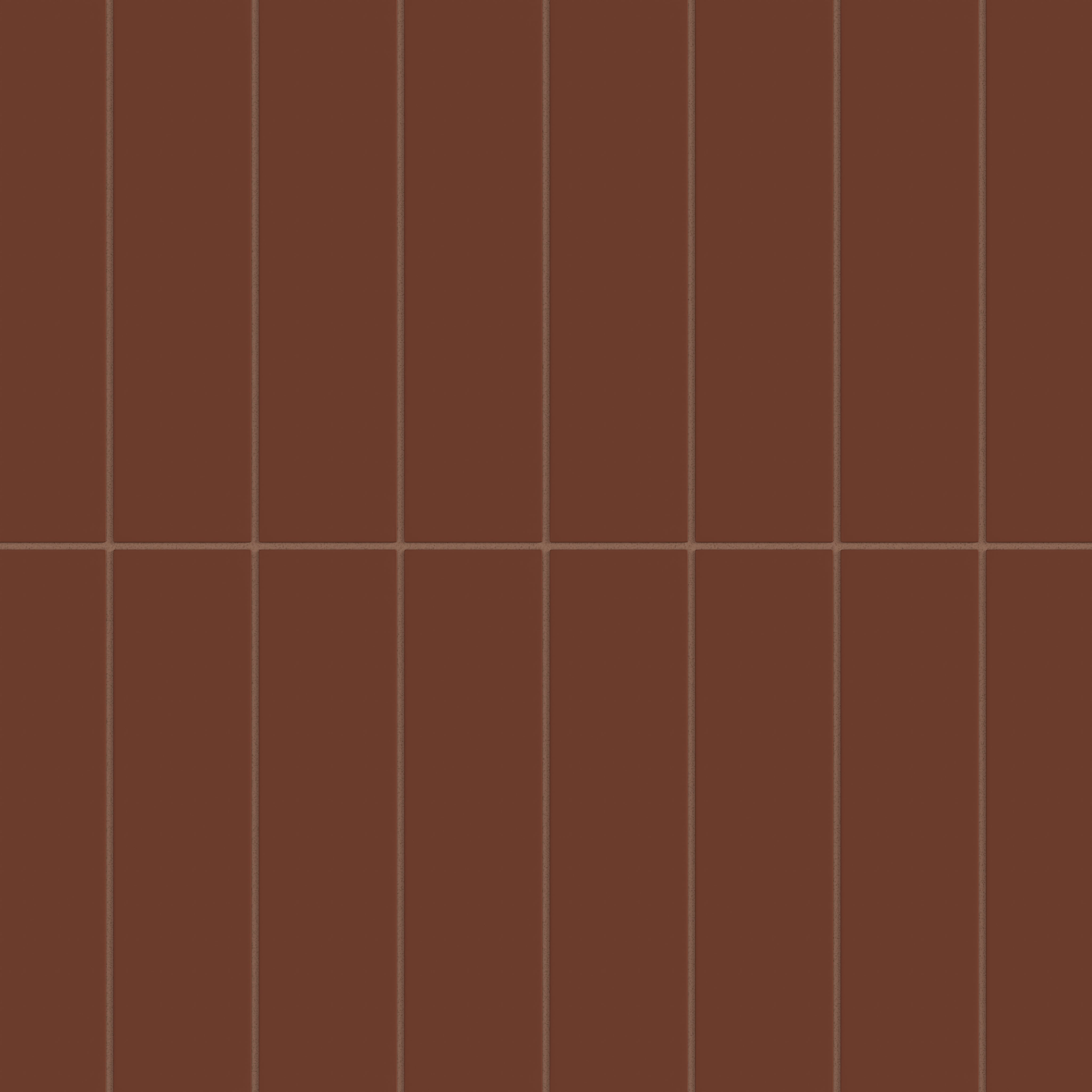 3x12 Natural Press Ceramic Tile in Red Iron Oxide Matte