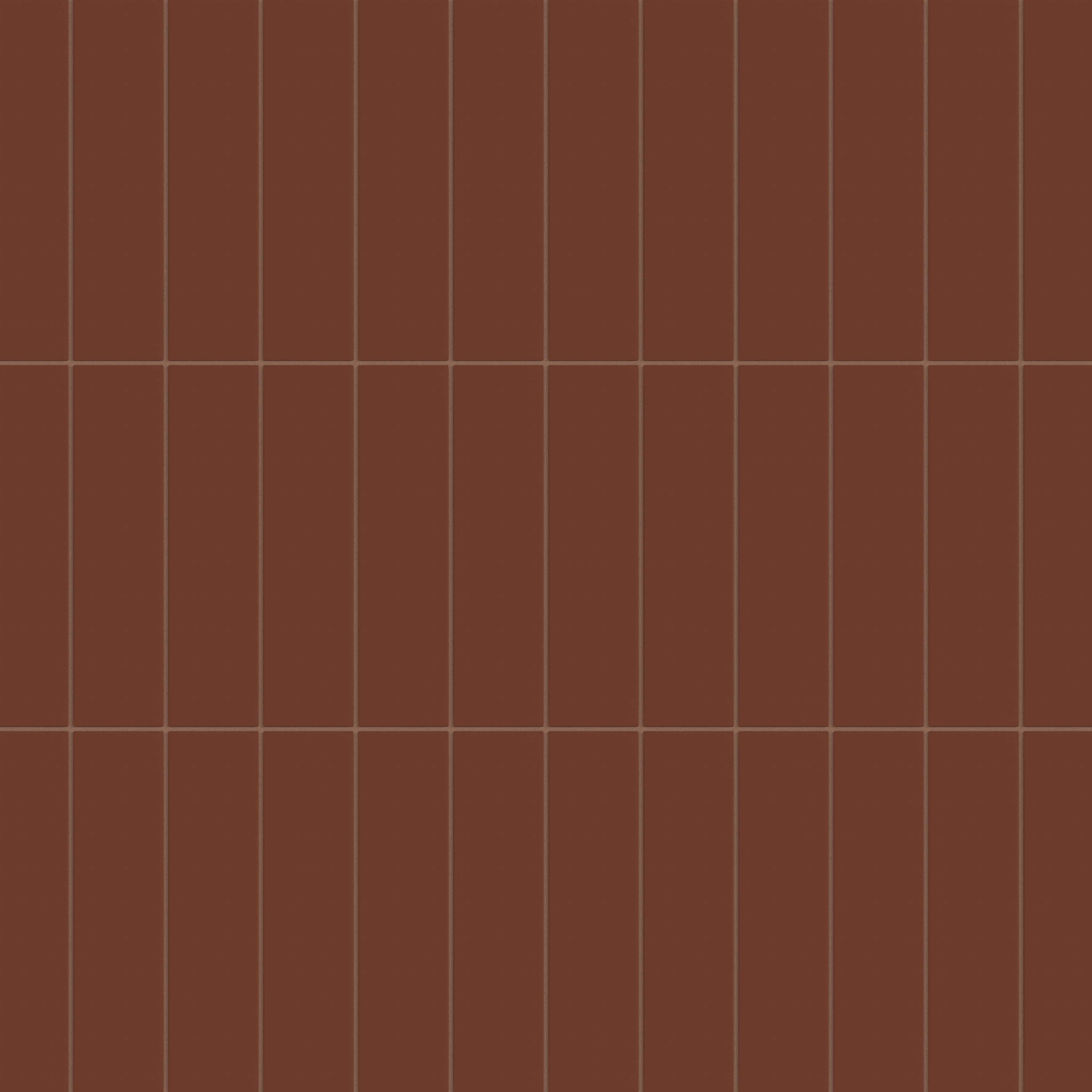 3x12 Natural Press Ceramic Tile in Red Iron Oxide Matte