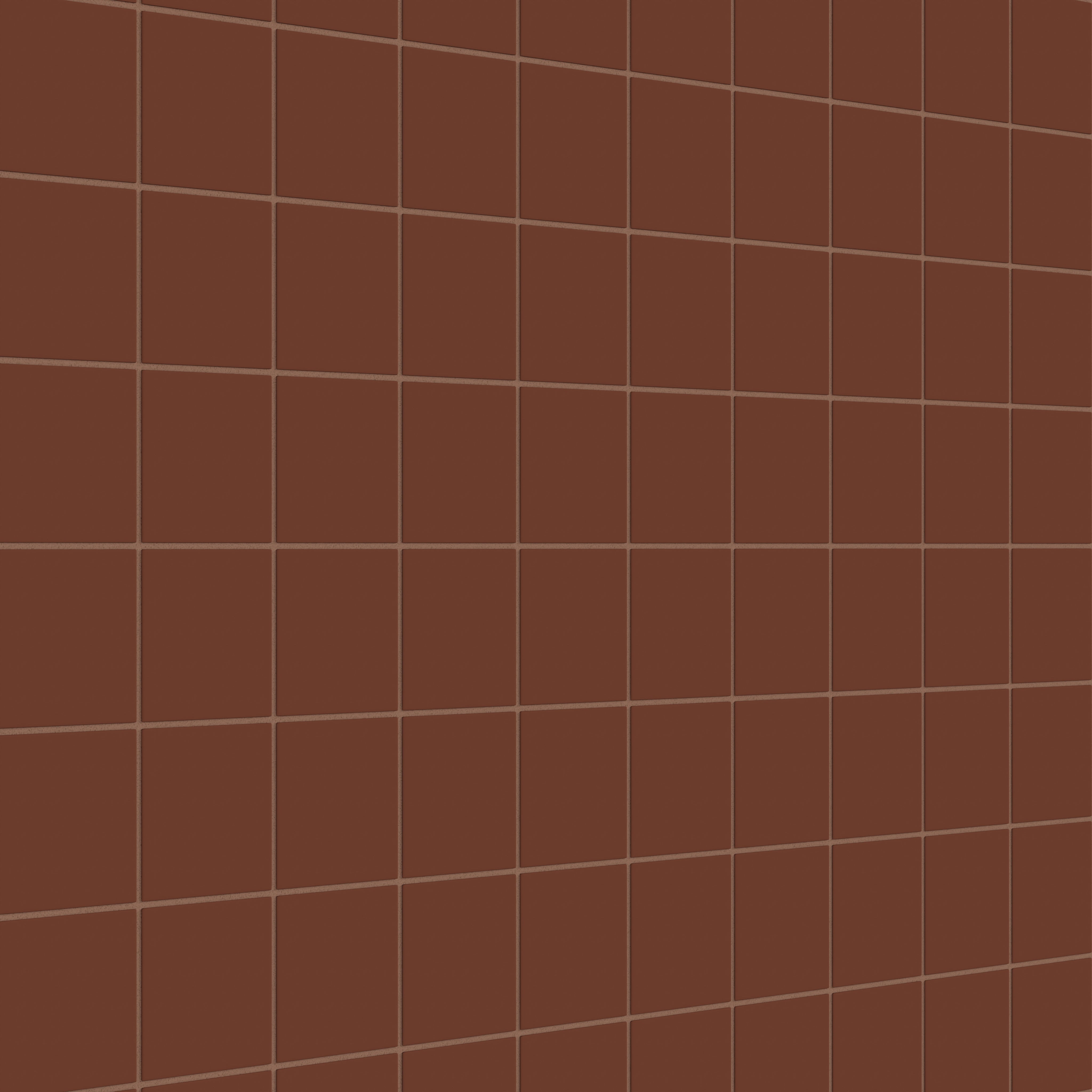 4x4 Natural Press Ceramic Tile in Red Iron Oxide Matte