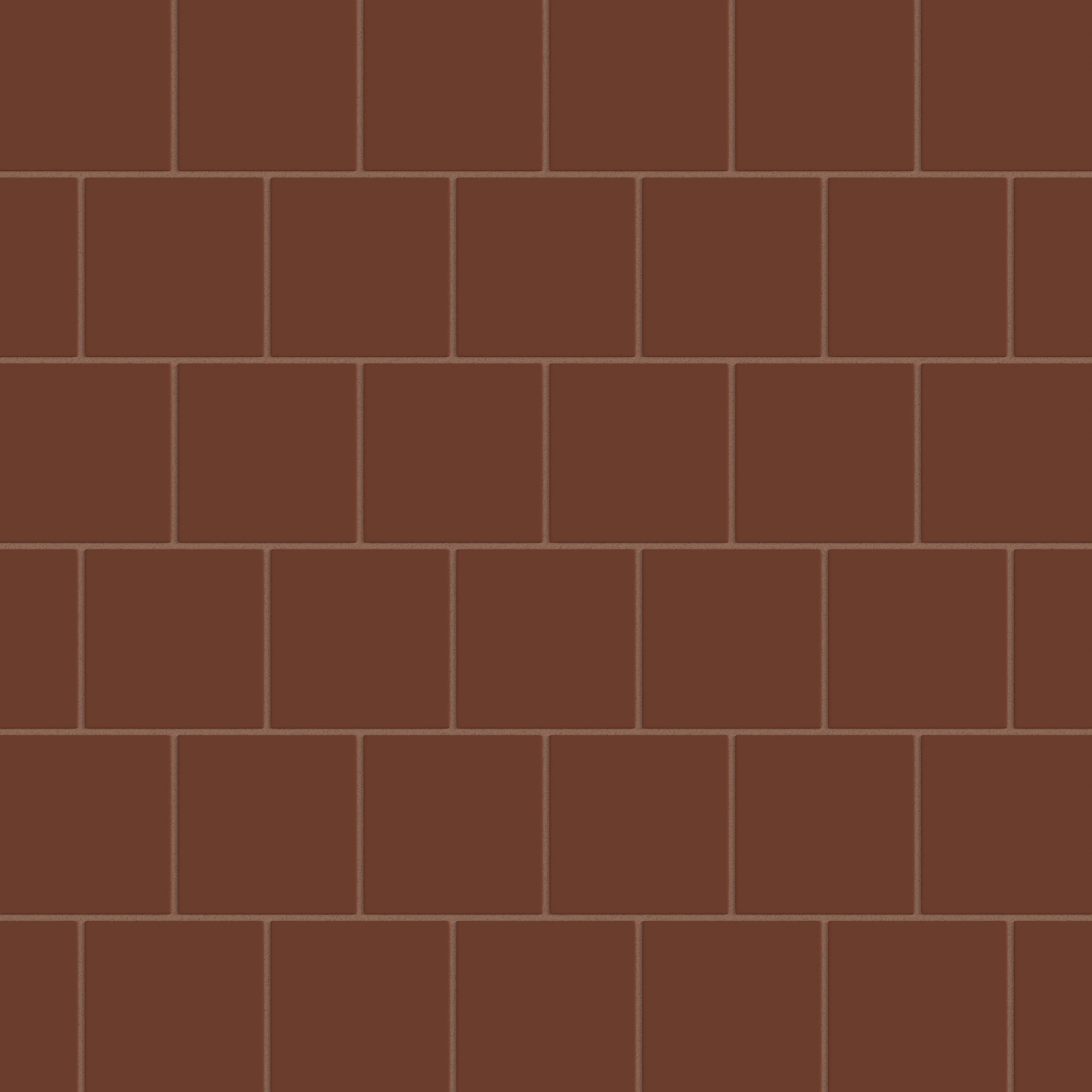 4x4 Natural Press Ceramic Tile in Red Iron Oxide Matte