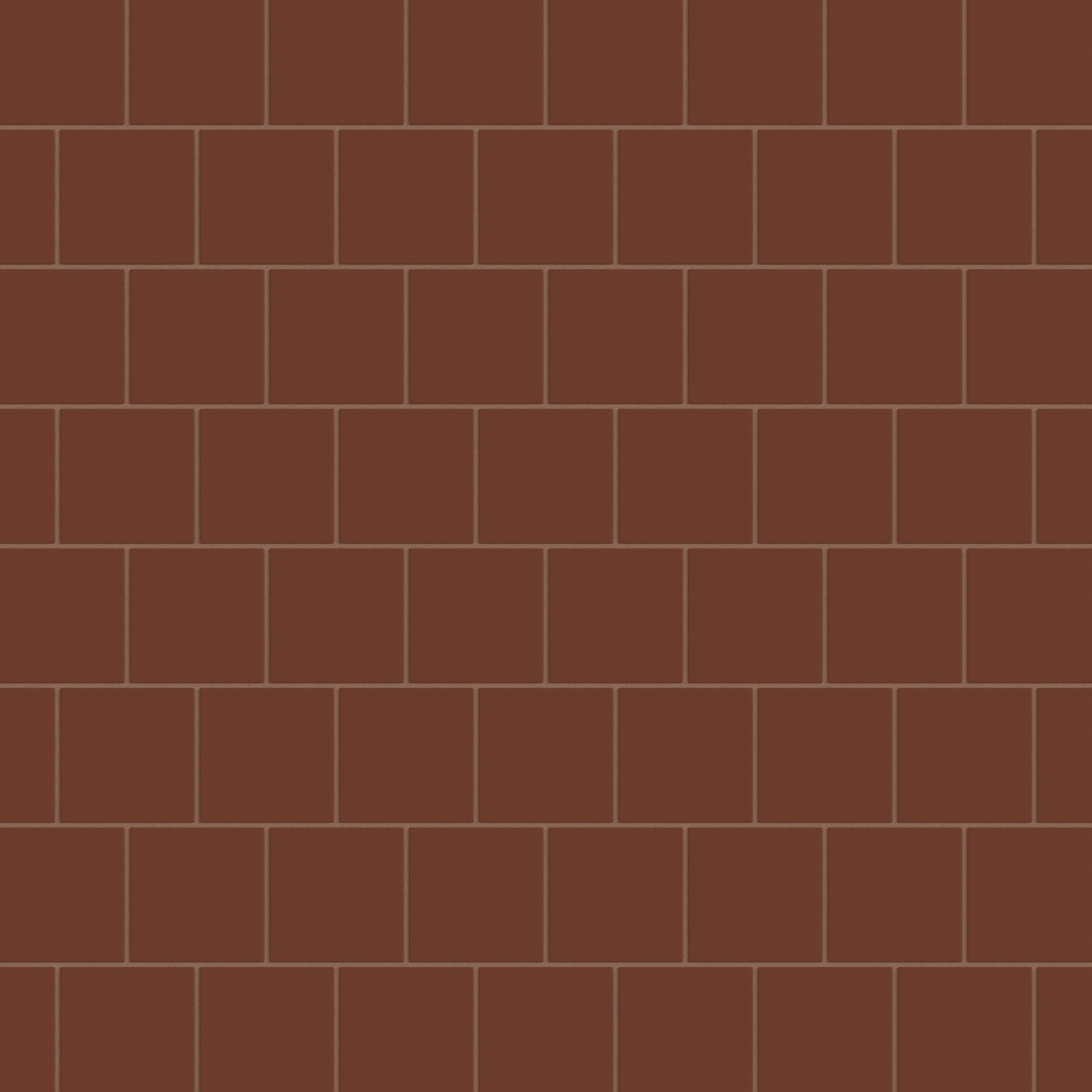 4x4 Natural Press Ceramic Tile in Red Iron Oxide Matte