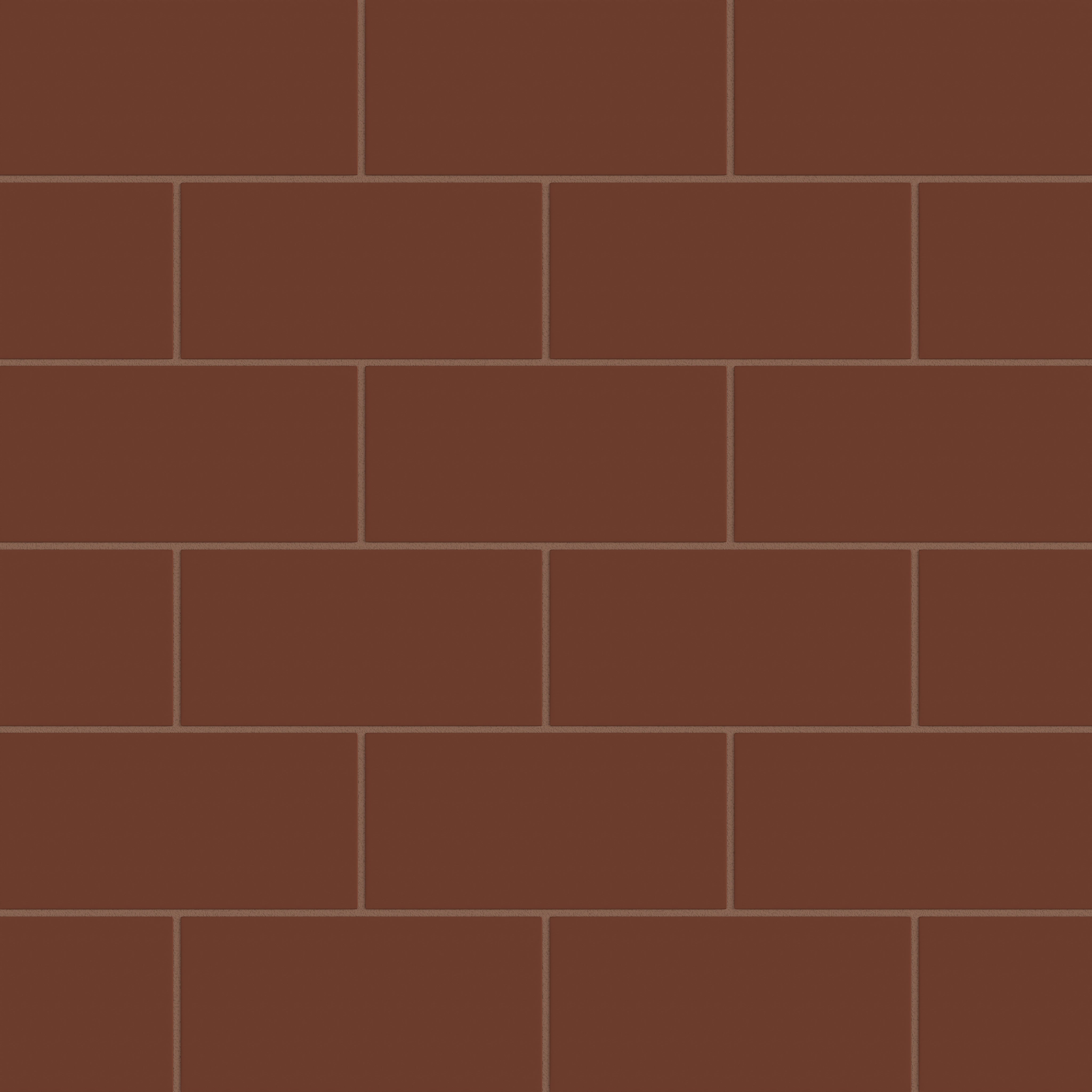 4x8 Natural Press Ceramic Tile in Red Iron Oxide Matte