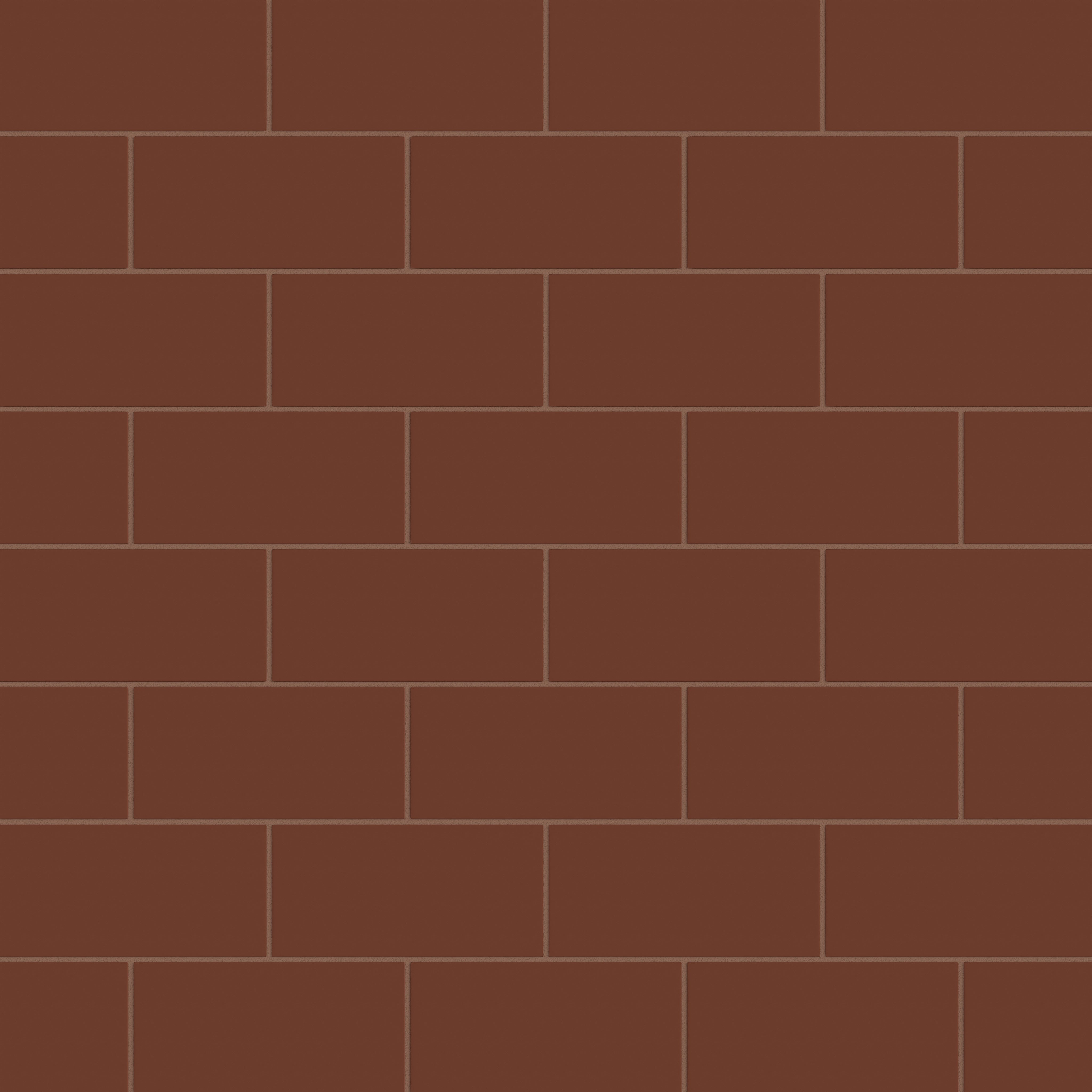 4x8 Natural Press Ceramic Tile in Red Iron Oxide Matte