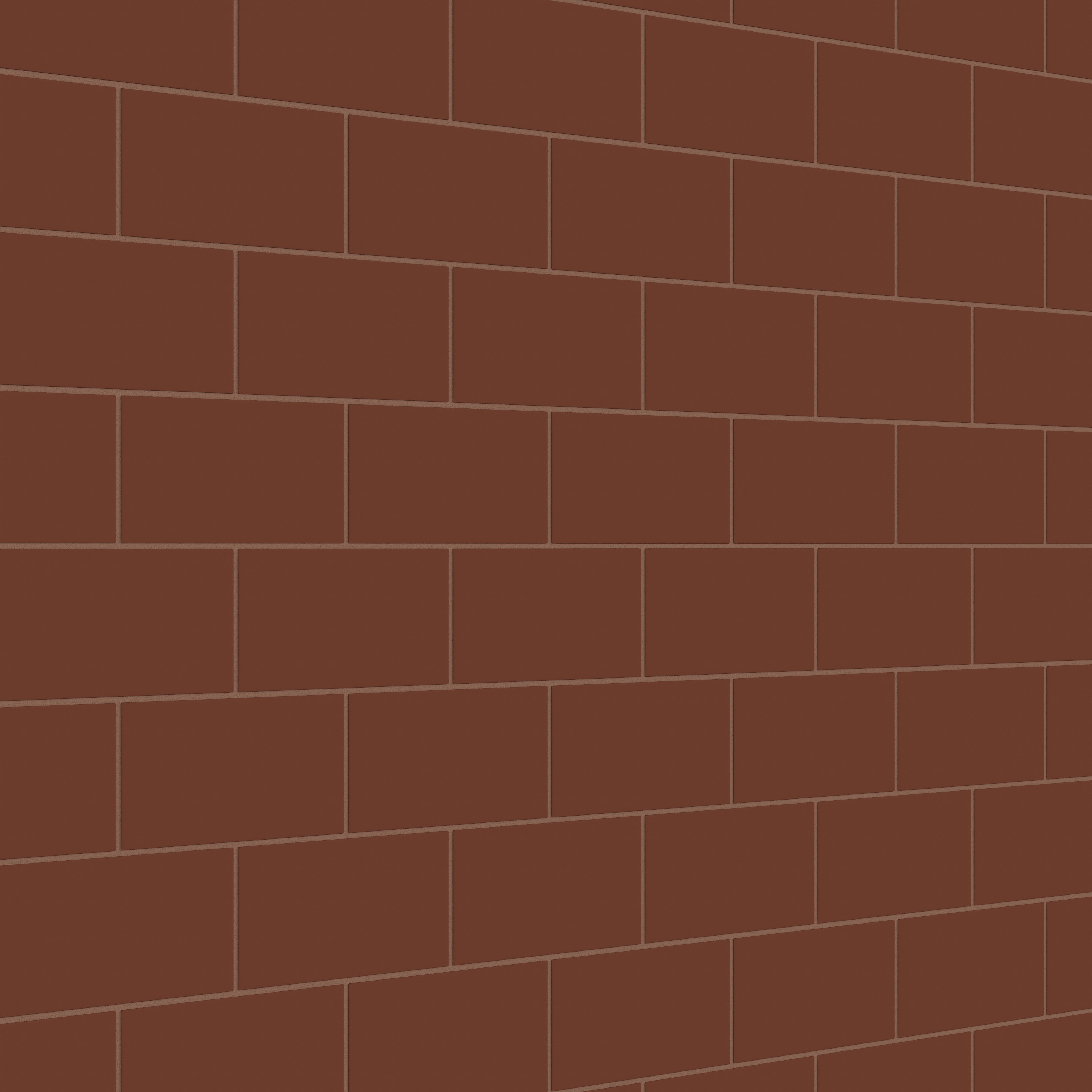 4x8 Natural Press Ceramic Tile in Red Iron Oxide Matte