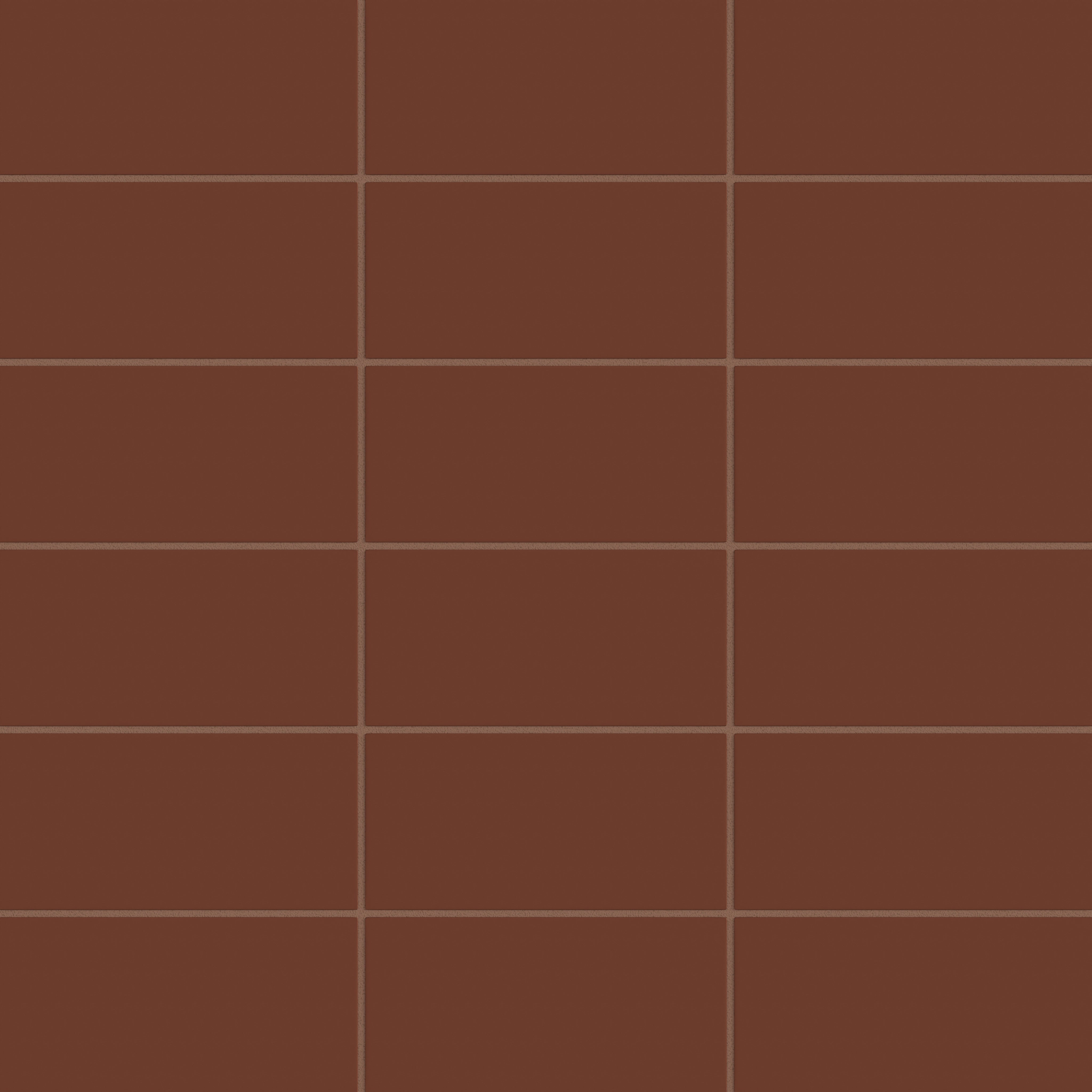 4x8 Natural Press Ceramic Tile in Red Iron Oxide Matte