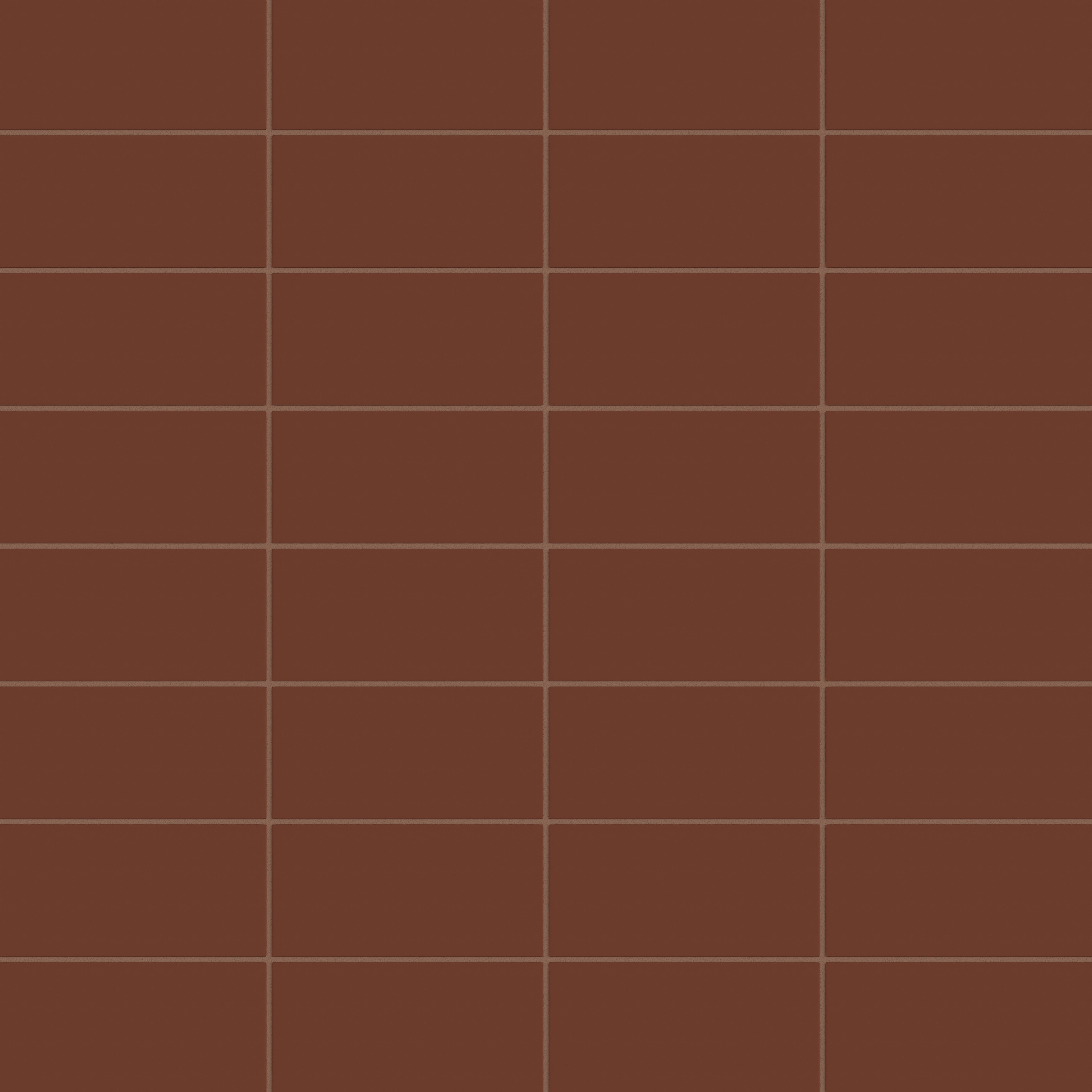 4x8 Natural Press Ceramic Tile in Red Iron Oxide Matte