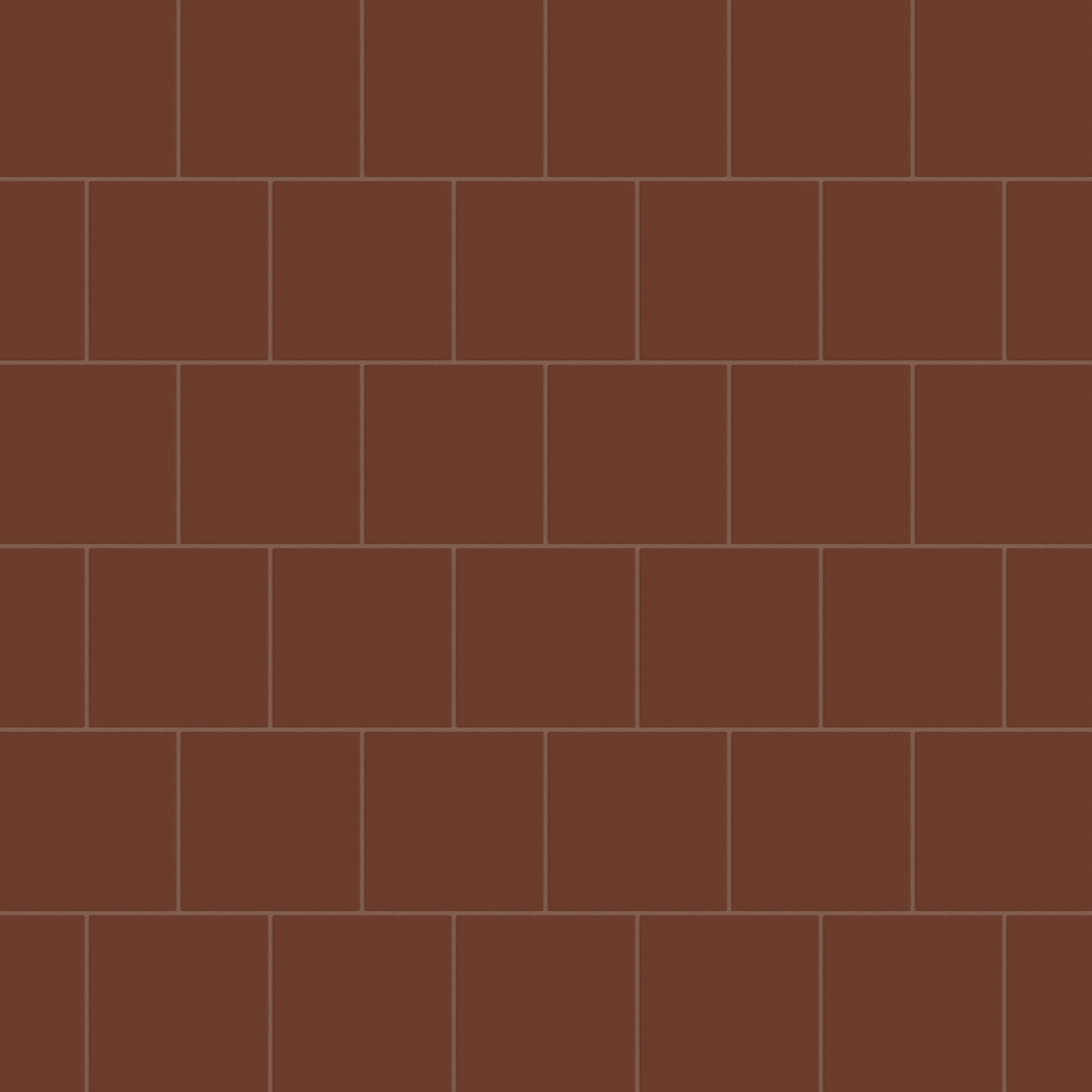 6x6 Natural Press Ceramic Tile in Red Iron Oxide Matte