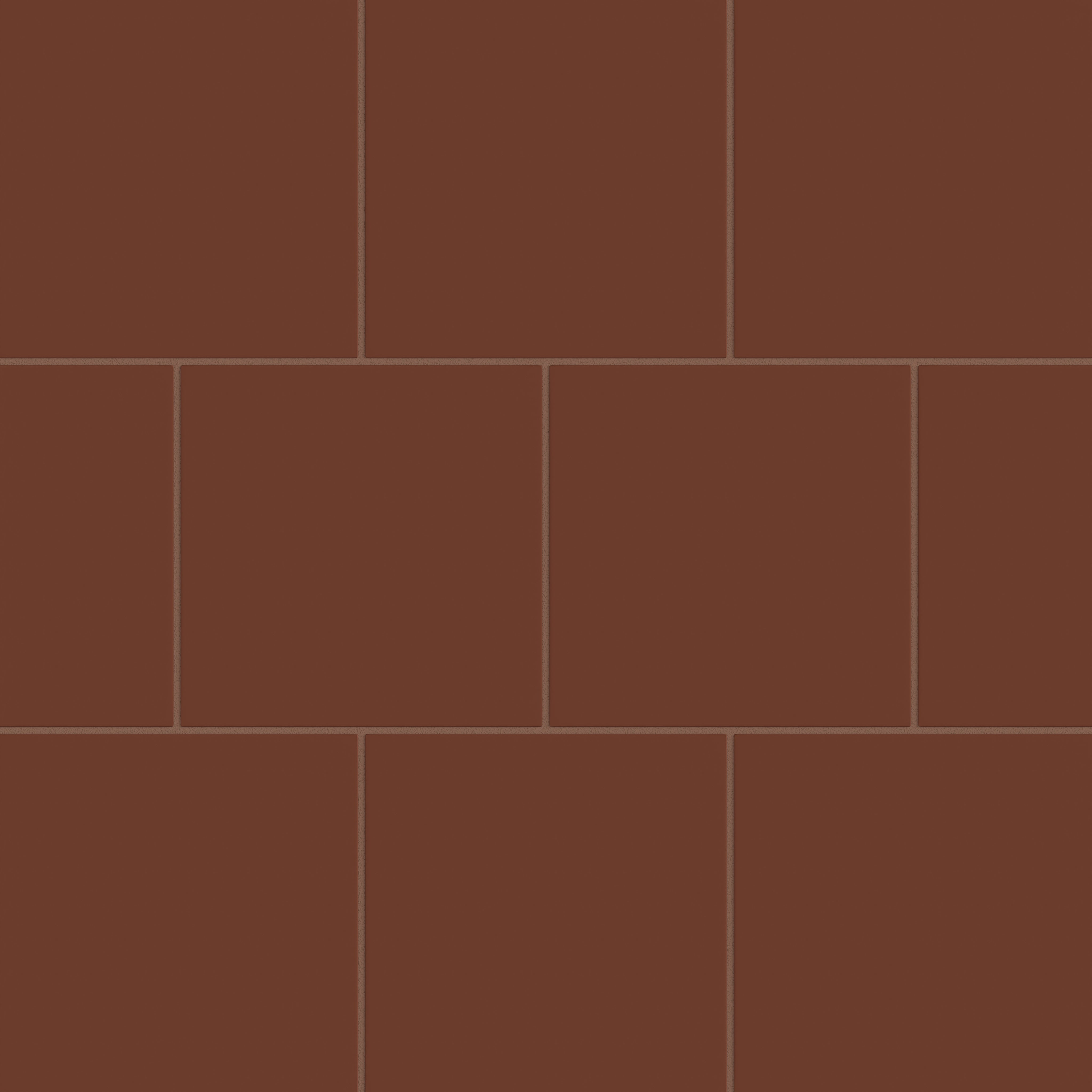 8x8 Natural Press Ceramic Tile in Red Iron Oxide Matte
