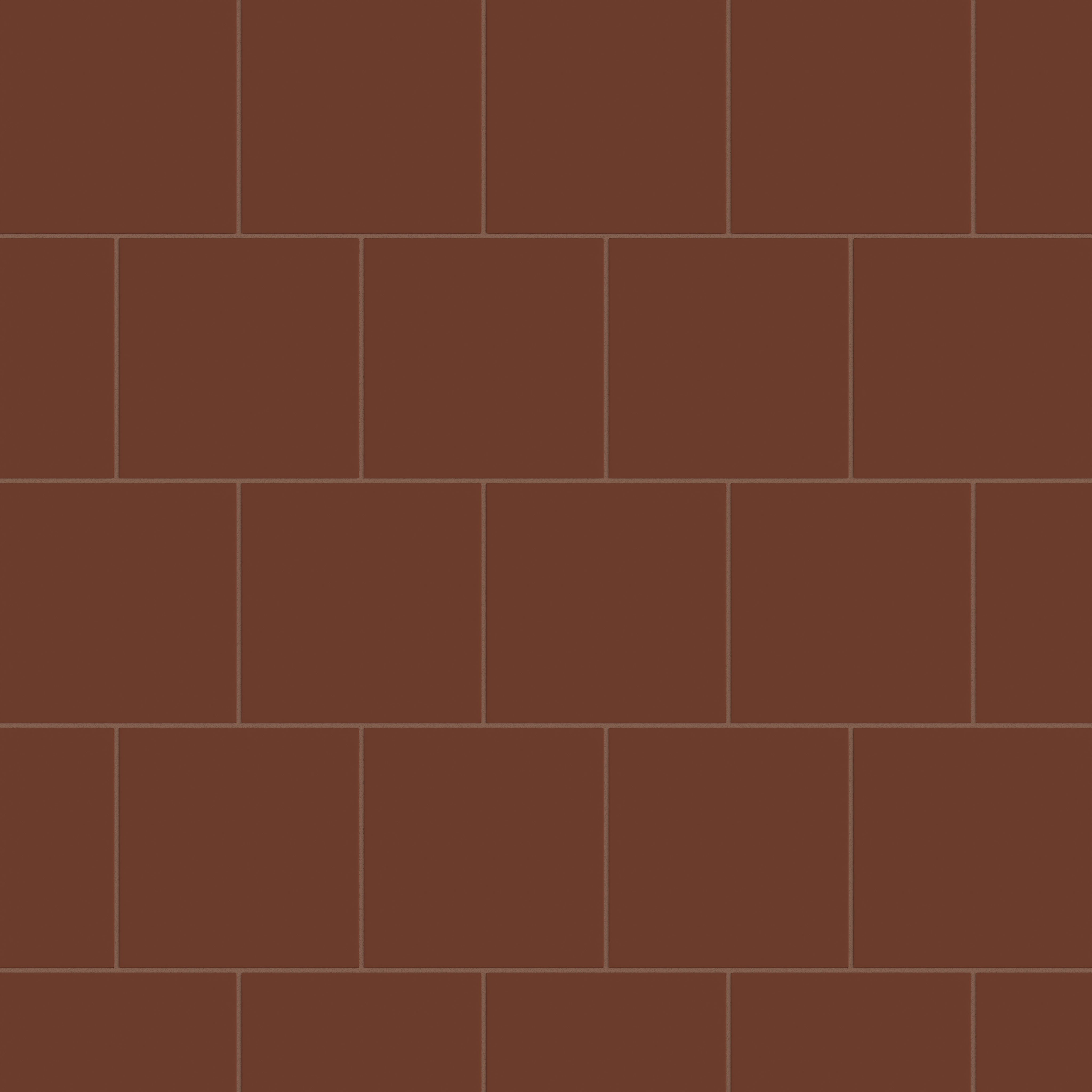 8x8 Natural Press Ceramic Tile in Red Iron Oxide Matte