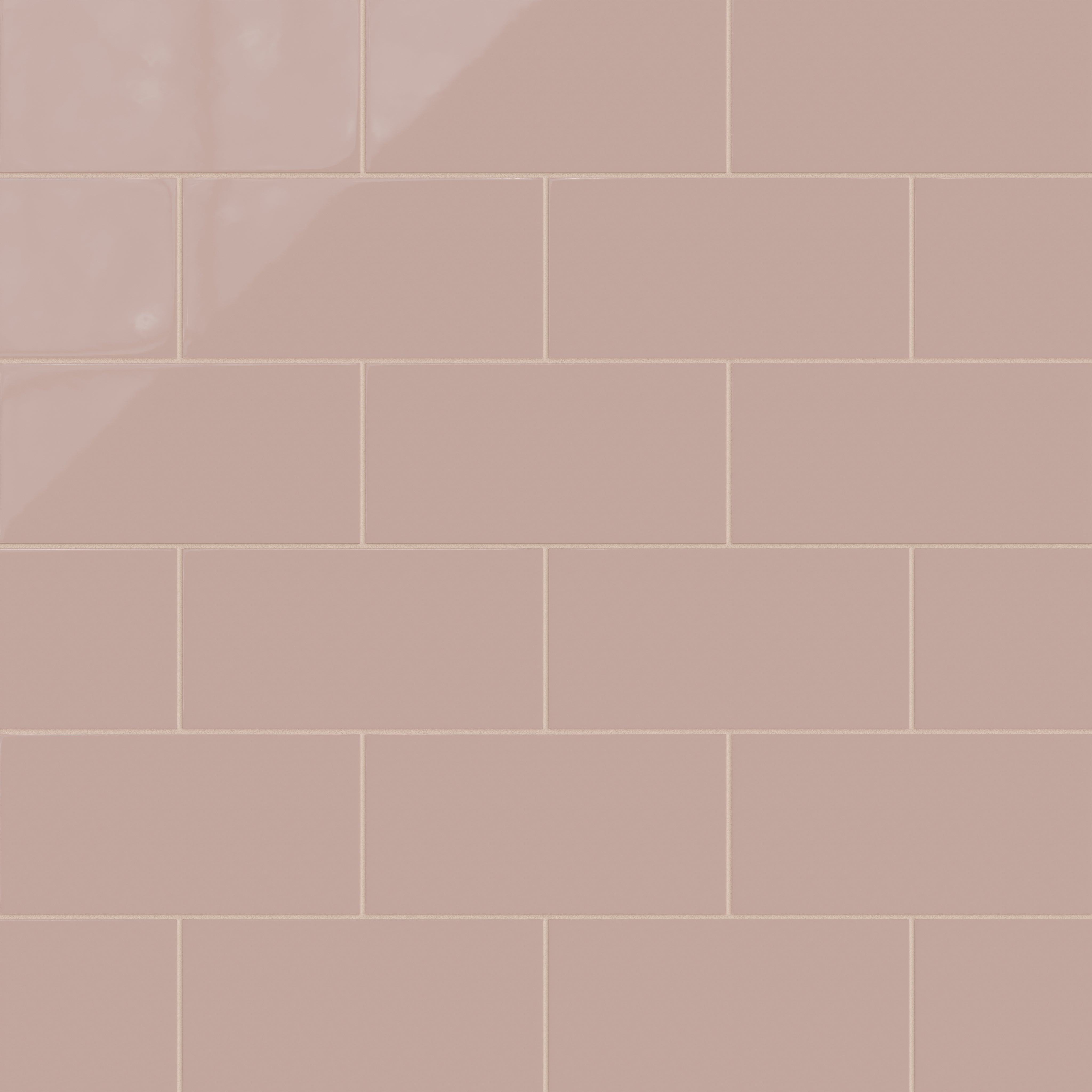 6x12 Natural Press Ceramic Tile in Red Jasper Gloss