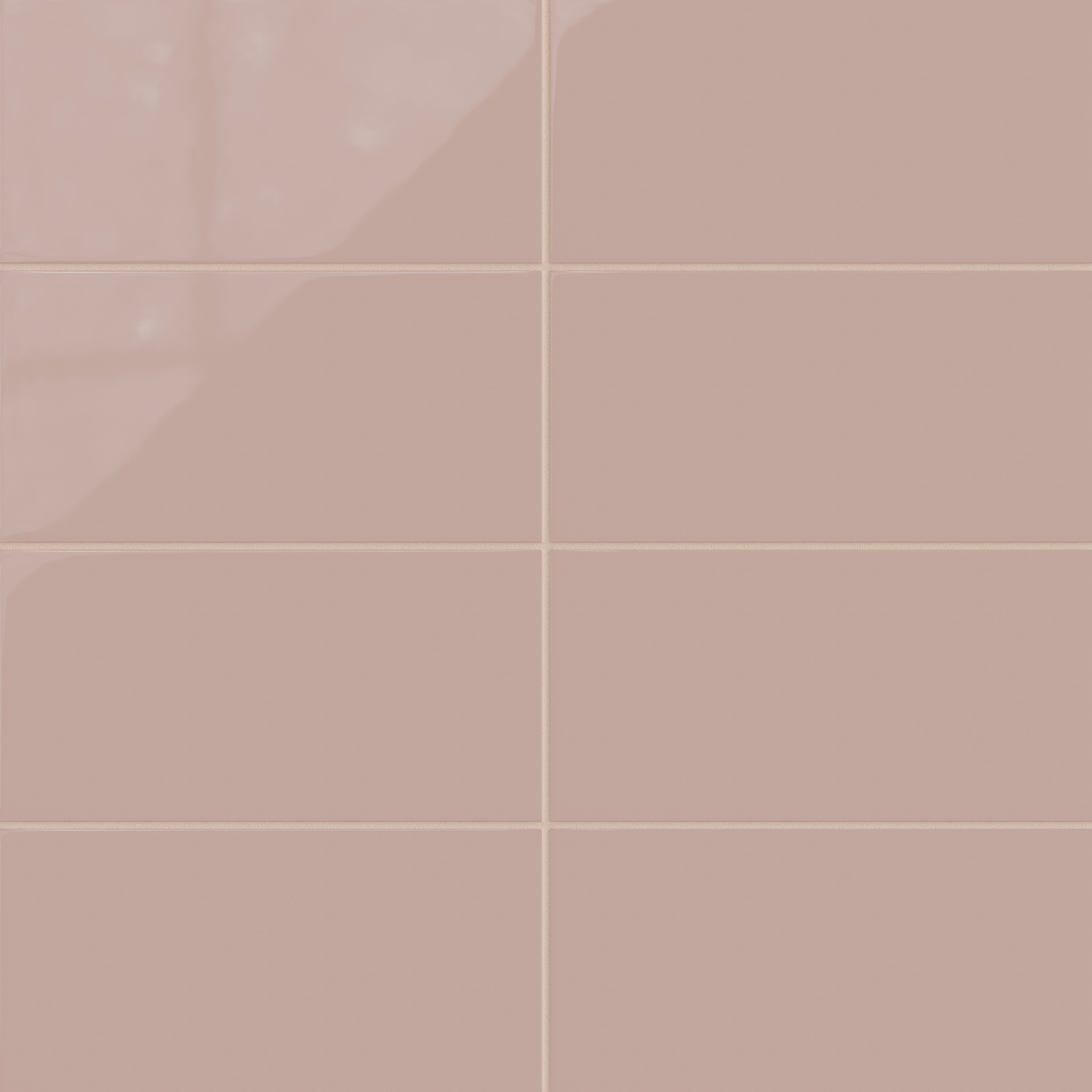 6x12 Natural Press Ceramic Tile in Red Jasper Gloss