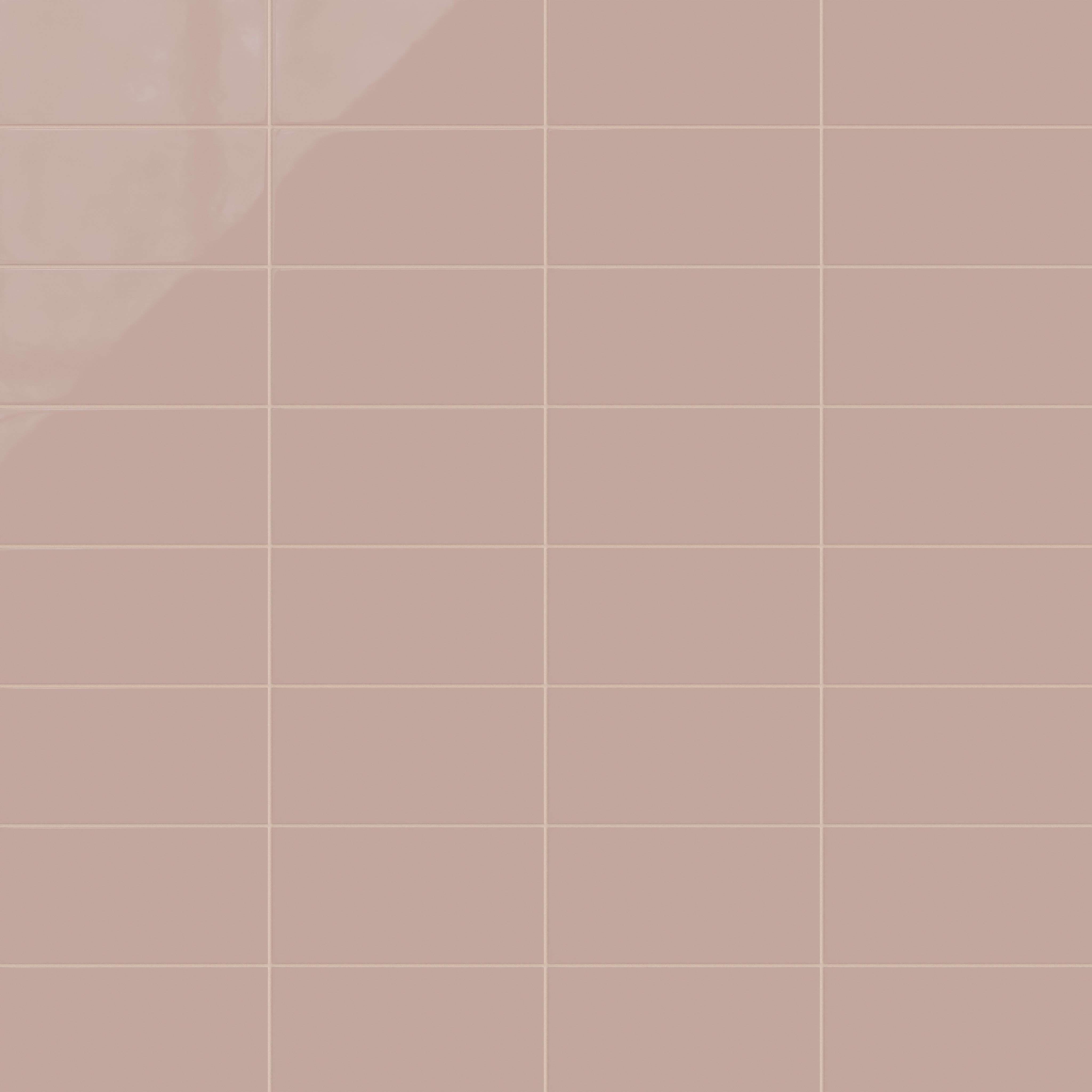6x12 Natural Press Ceramic Tile in Red Jasper Gloss