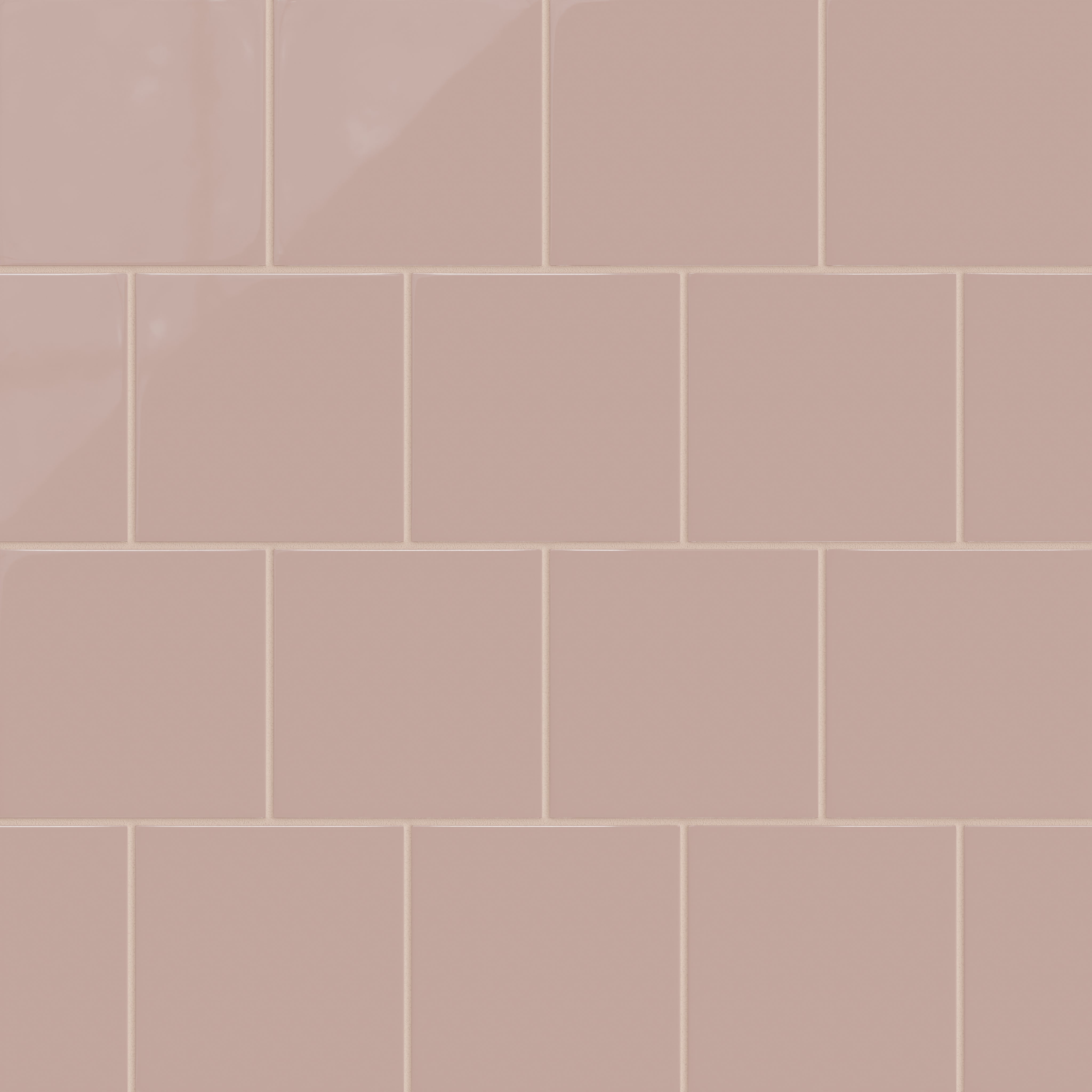 6x6 Natural Press Ceramic Tile in Red Jasper Gloss