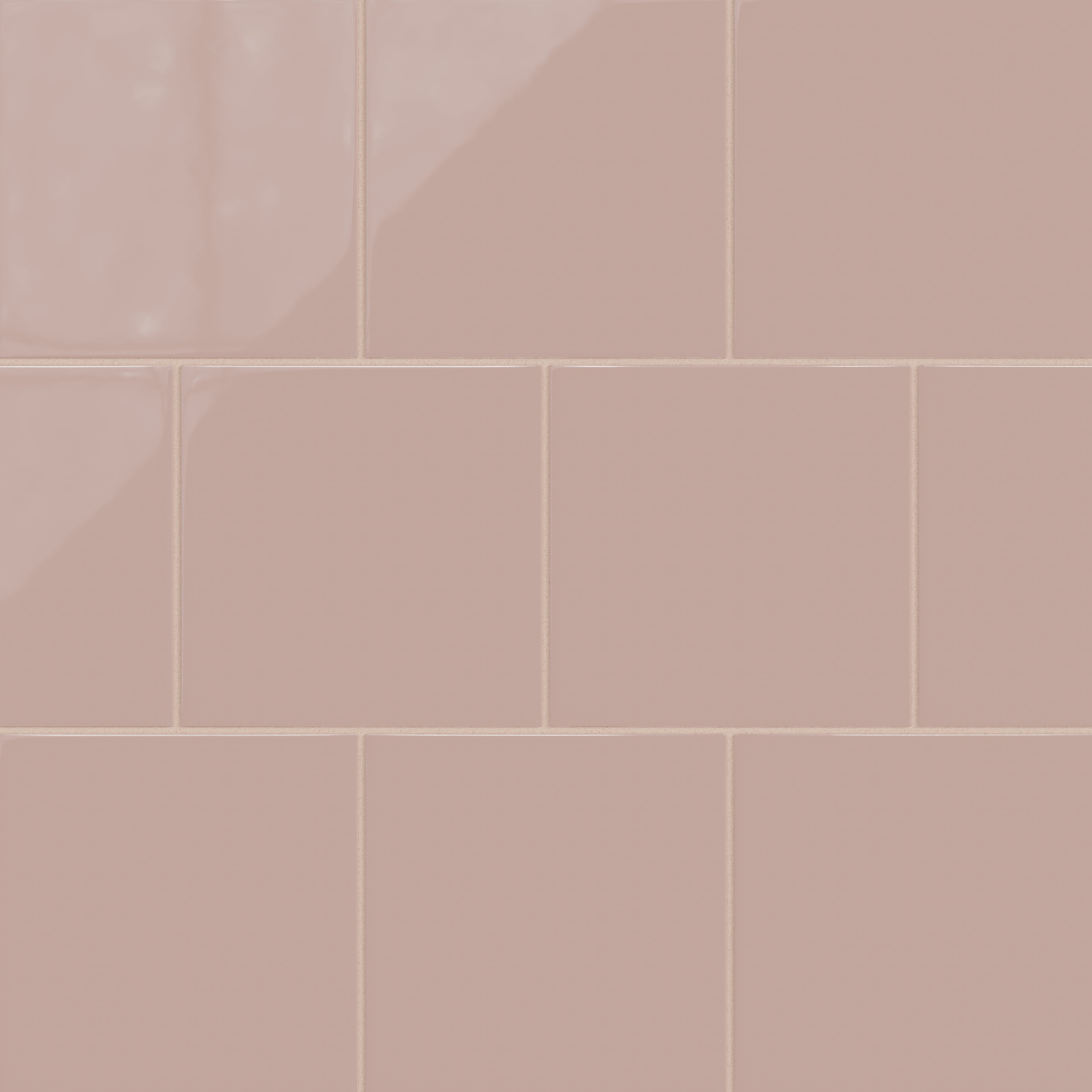8x8 Natural Press Ceramic Tile in Red Jasper Gloss