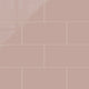 6x12 Natural Press Ceramic Tile in Red Jasper Matte