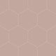 8" Hexagon Natural Press Ceramic Tile in Red Jasper Matte