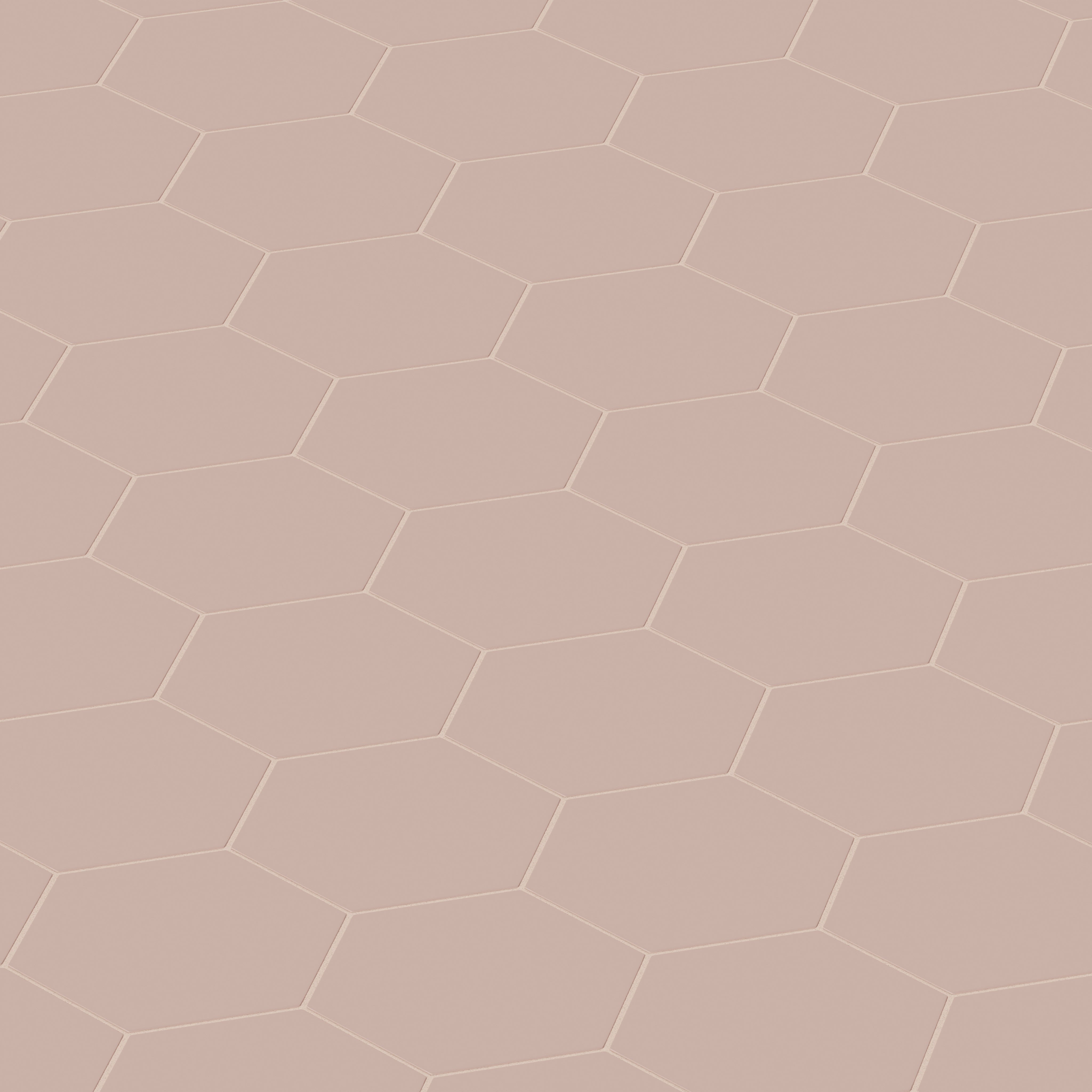 8" Hexagon Natural Press Ceramic Tile in Red Jasper Matte