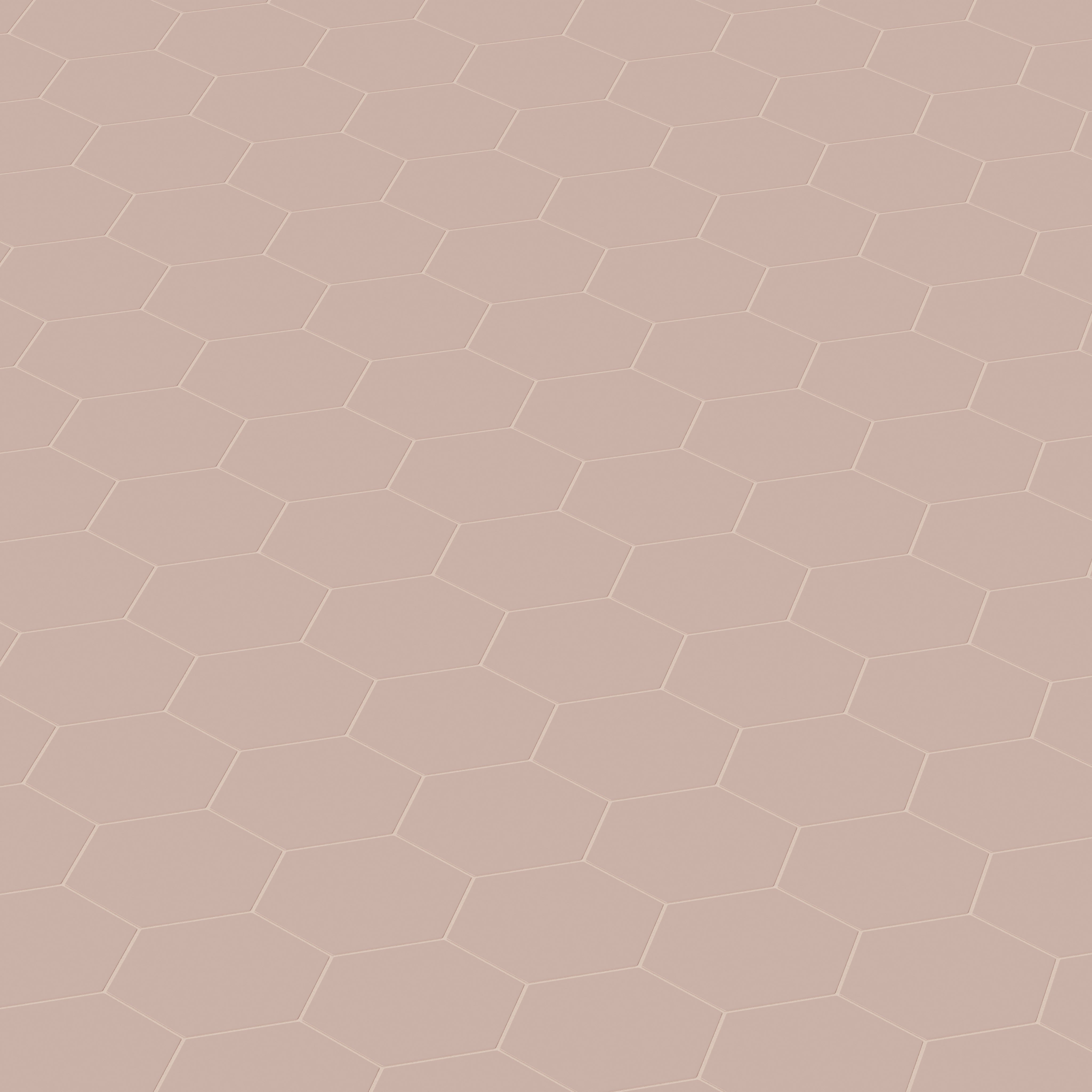 8" Hexagon Natural Press Ceramic Tile in Red Jasper Matte