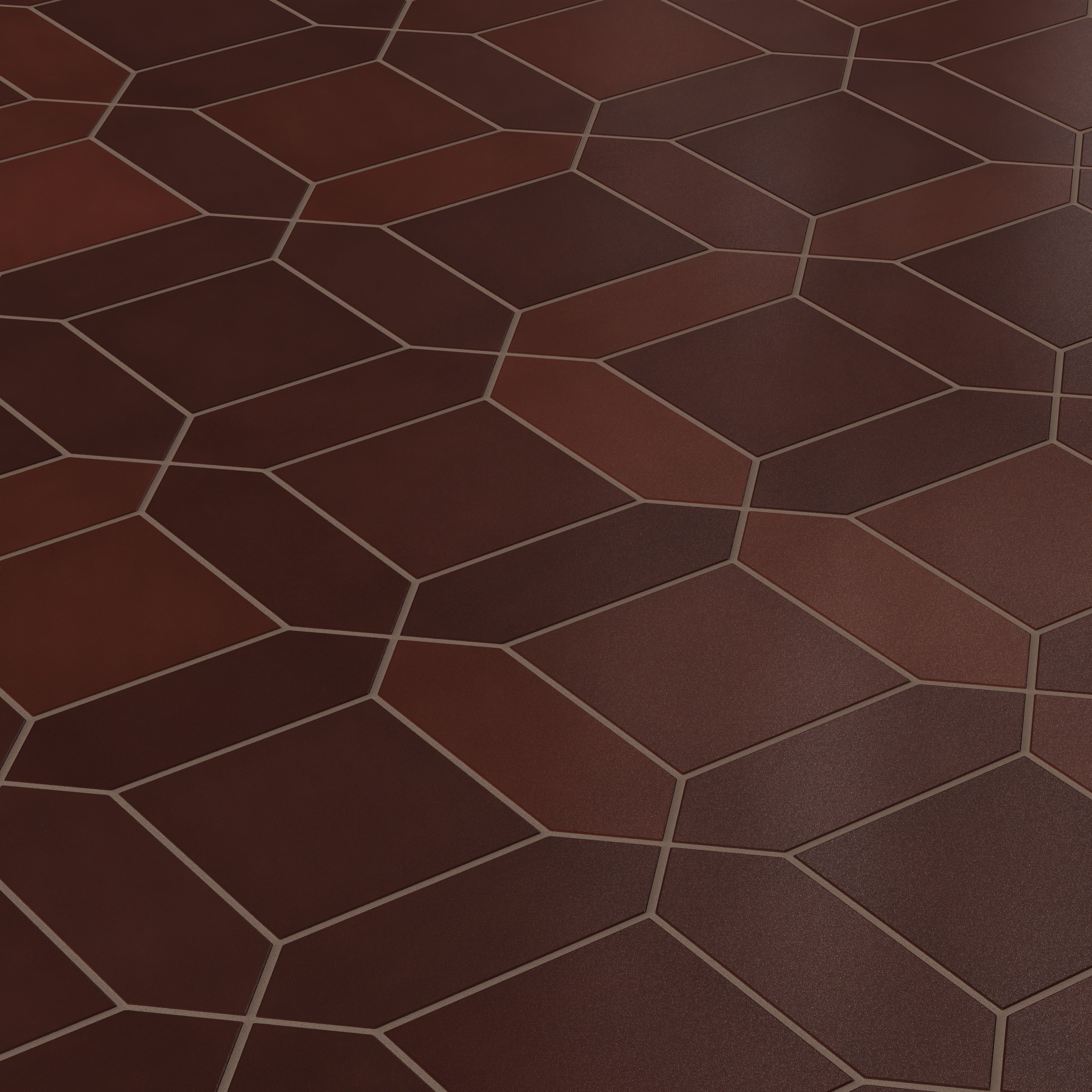 Atrium Original Ceramic Tile in Redwood