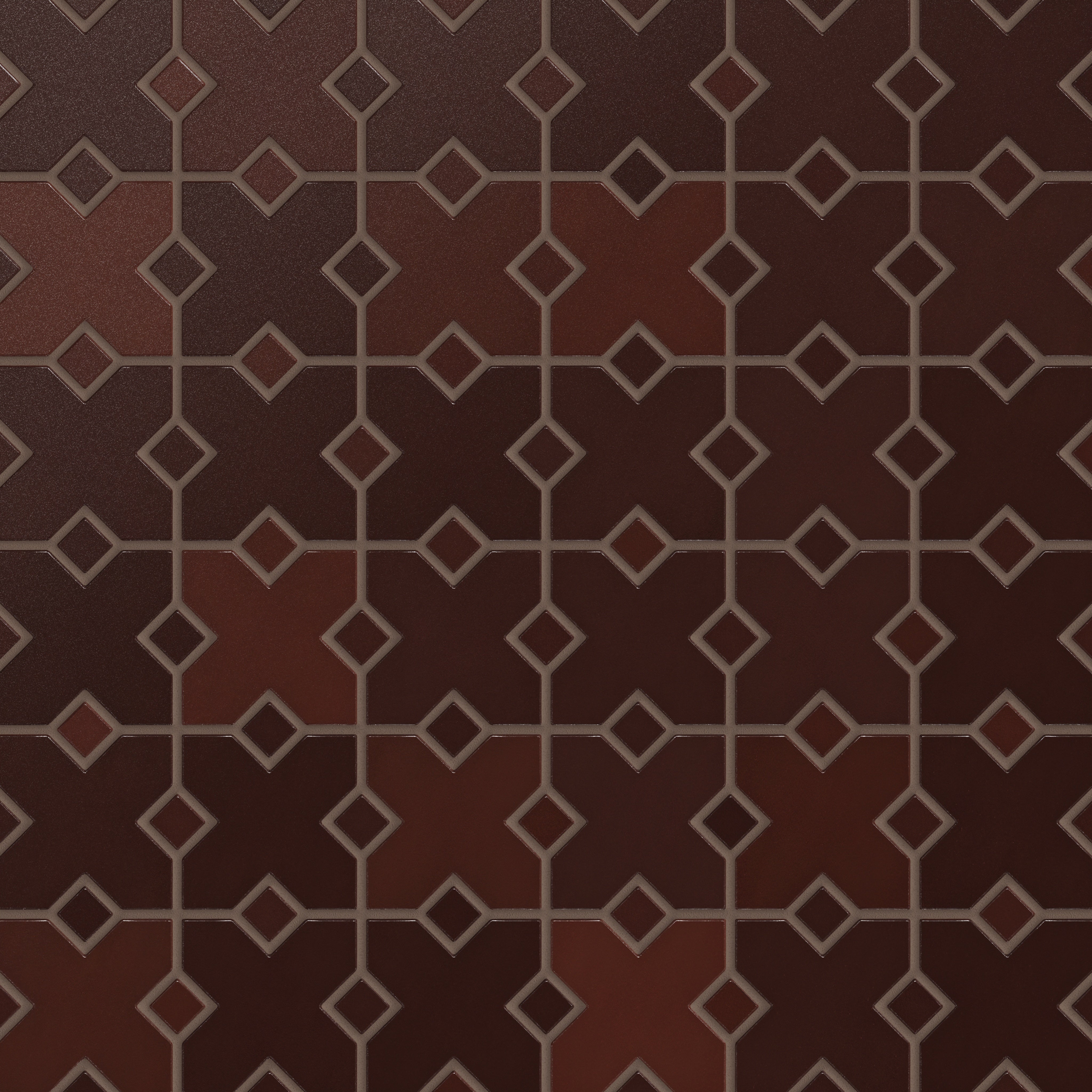 Hacienda Sheeted Original Ceramic Tile in Redwood