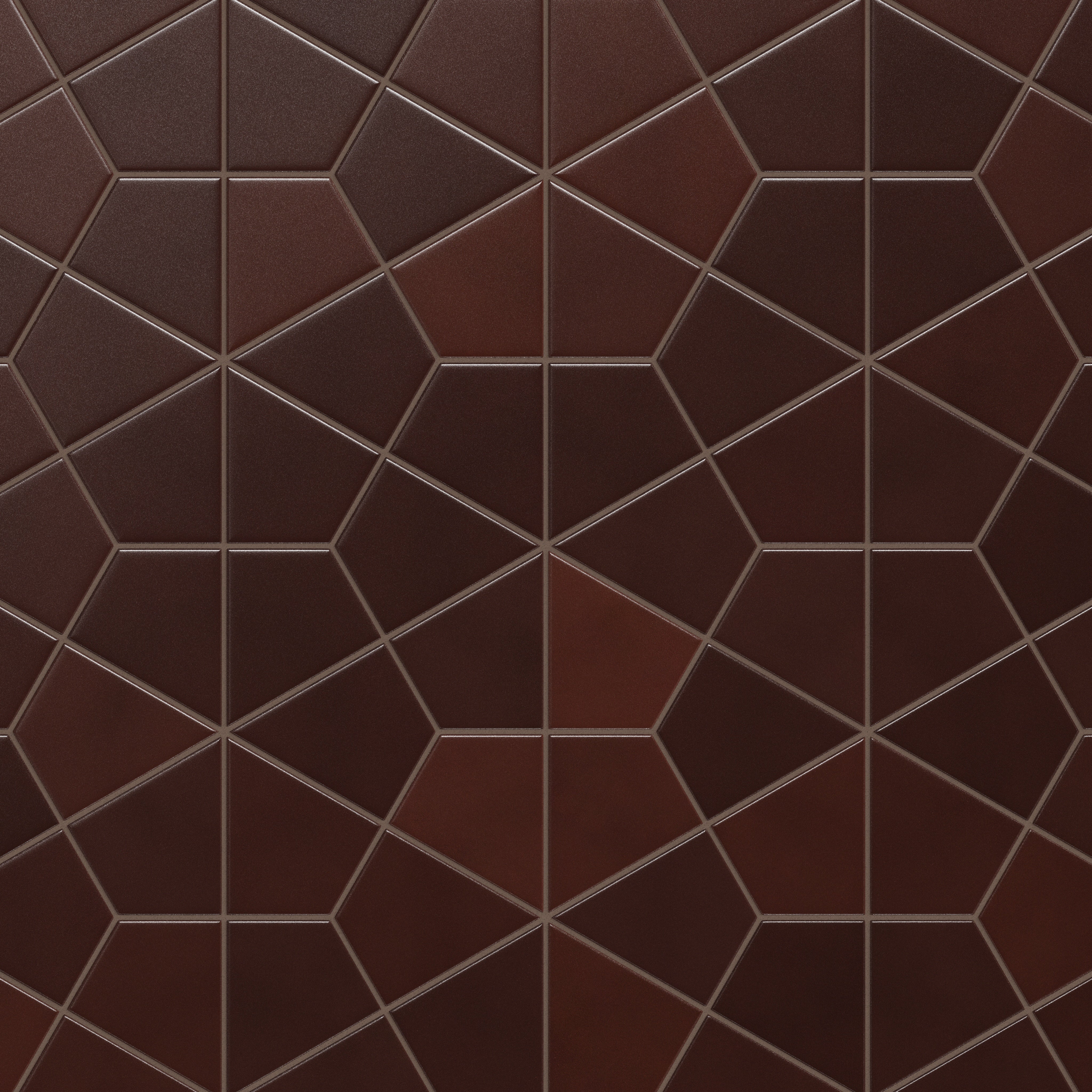 Hexite Original Ceramic Tile in Redwood