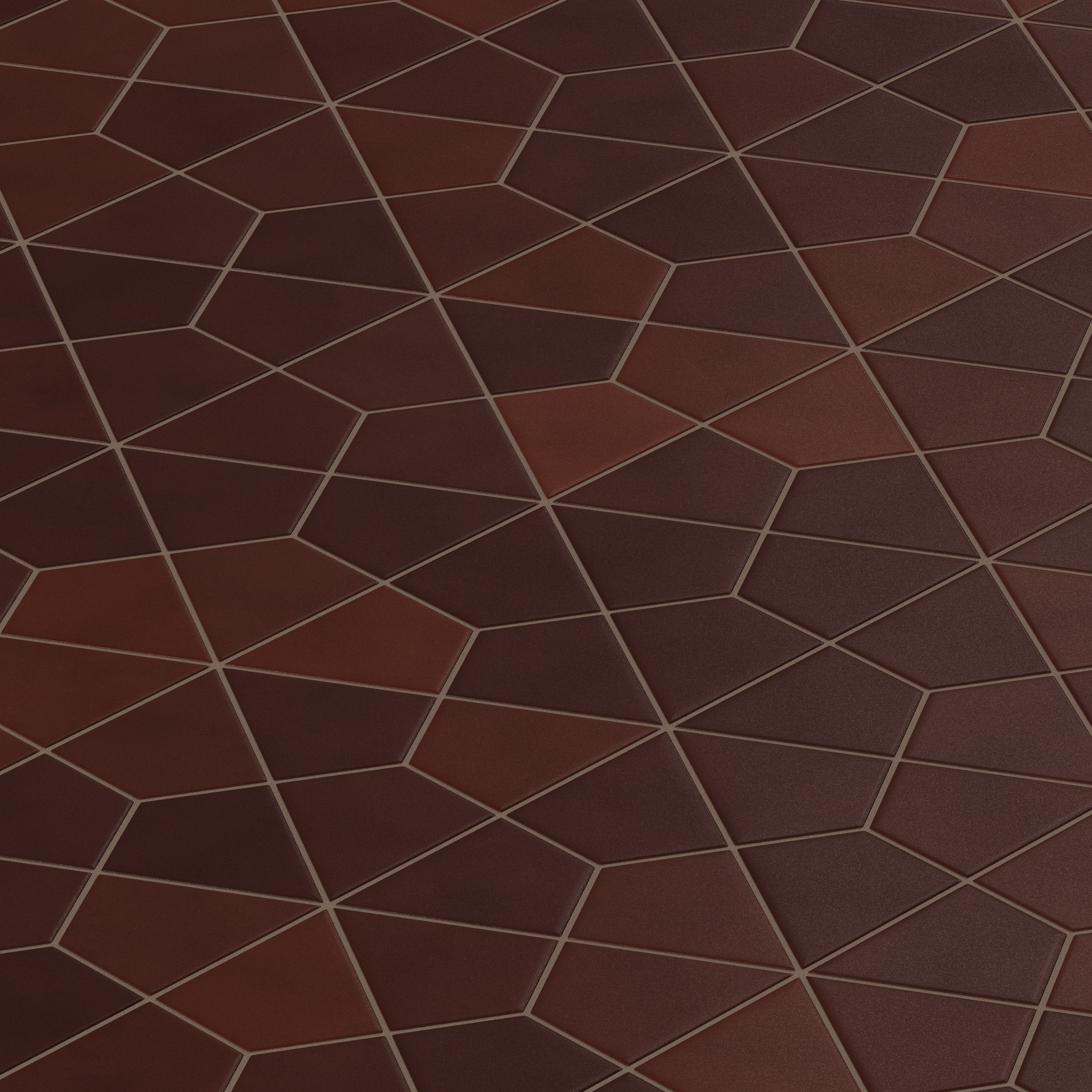 Hexite Original Ceramic Tile in Redwood