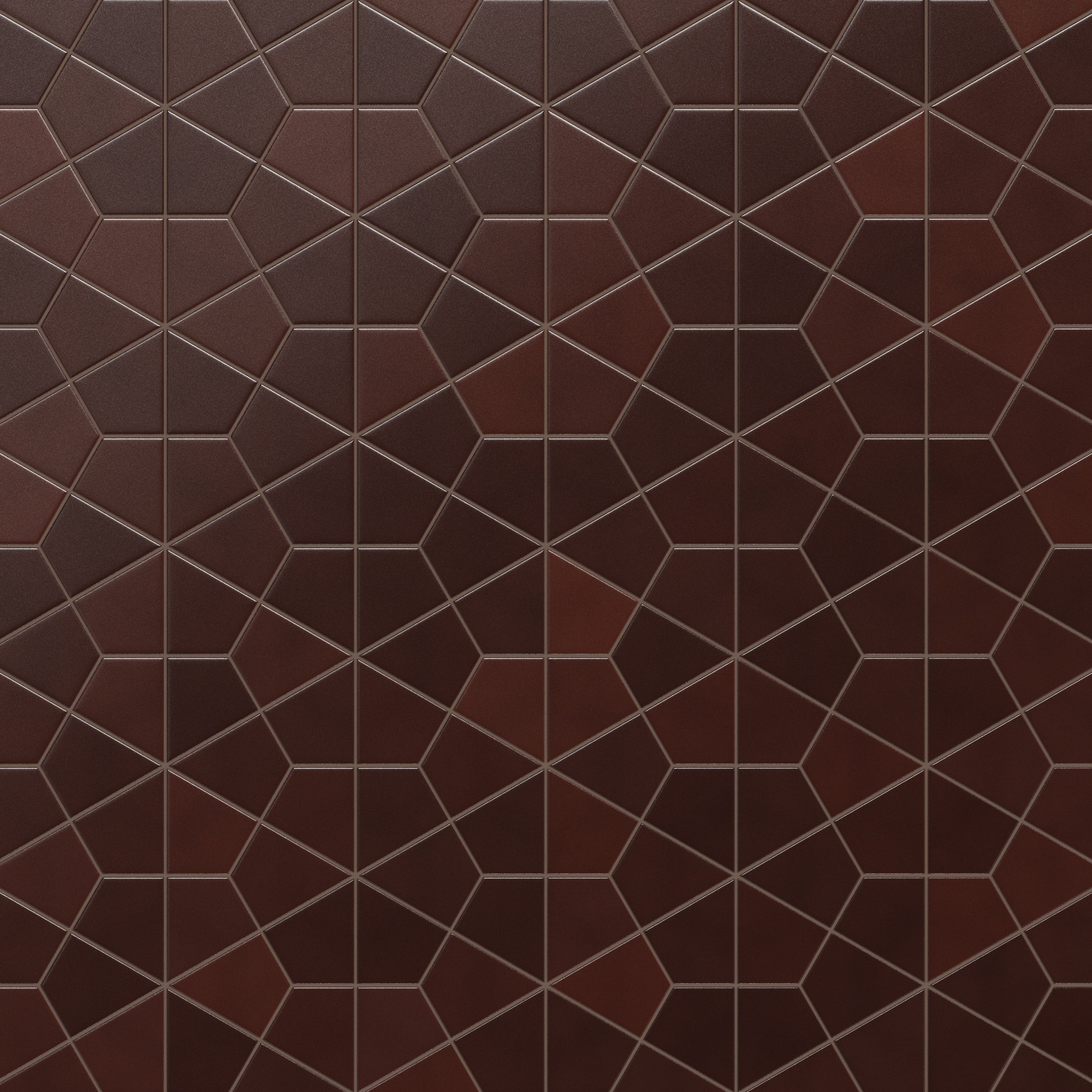Hexite Original Ceramic Tile in Redwood