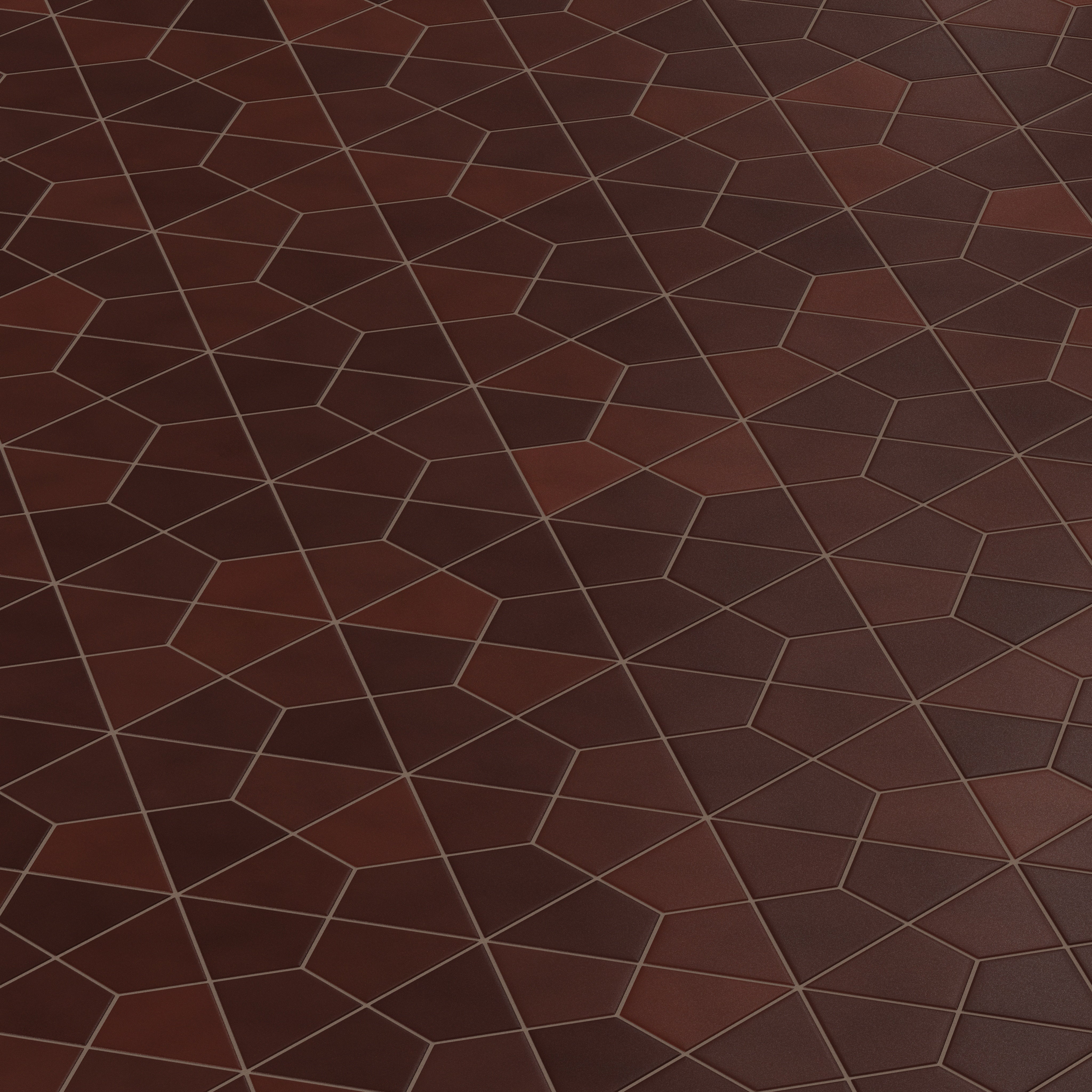 Hexite Original Ceramic Tile in Redwood