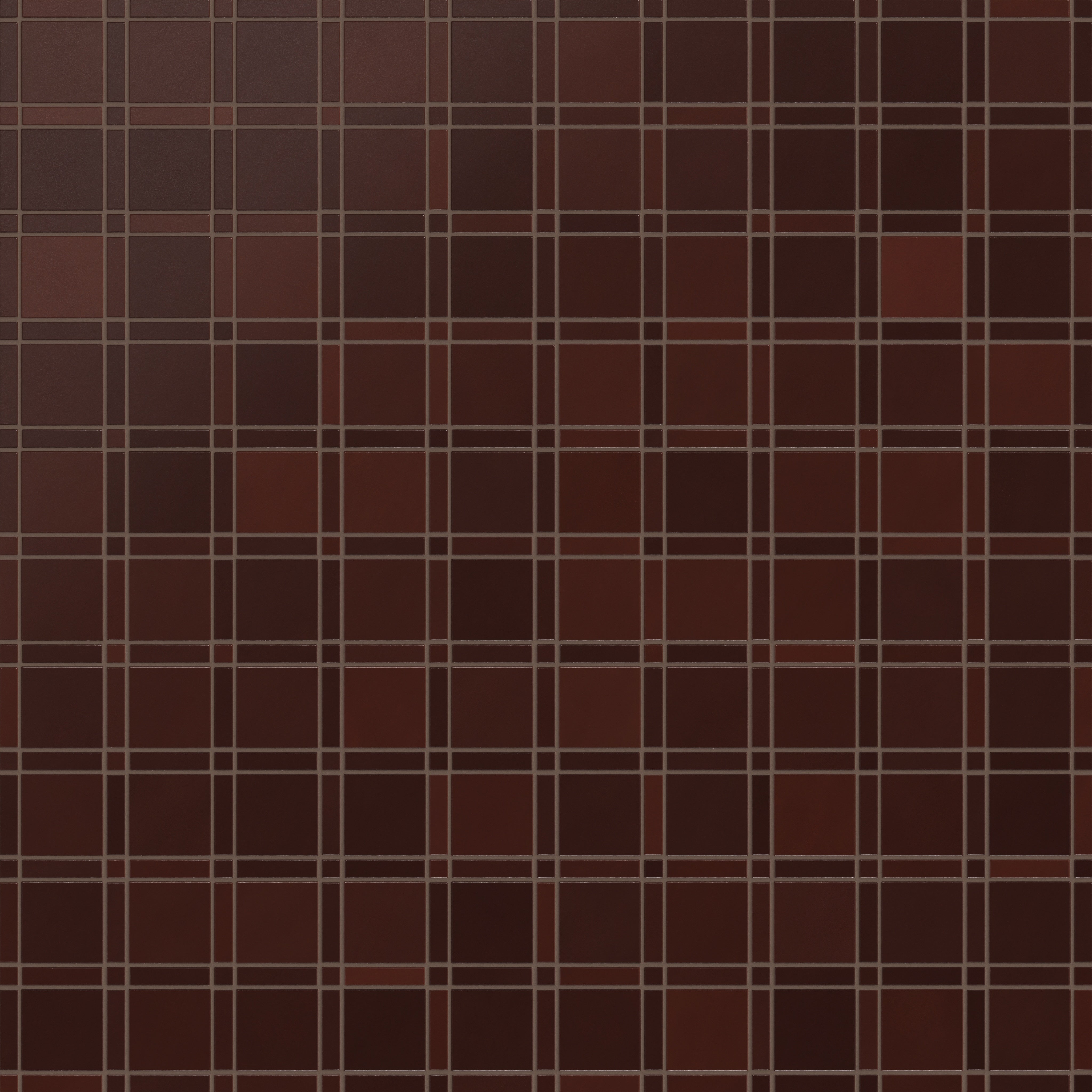 Lattice Sheeted Original Ceramic Tile in Redwood