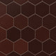 6" Hexagon Original Ceramic Tile in Redwood