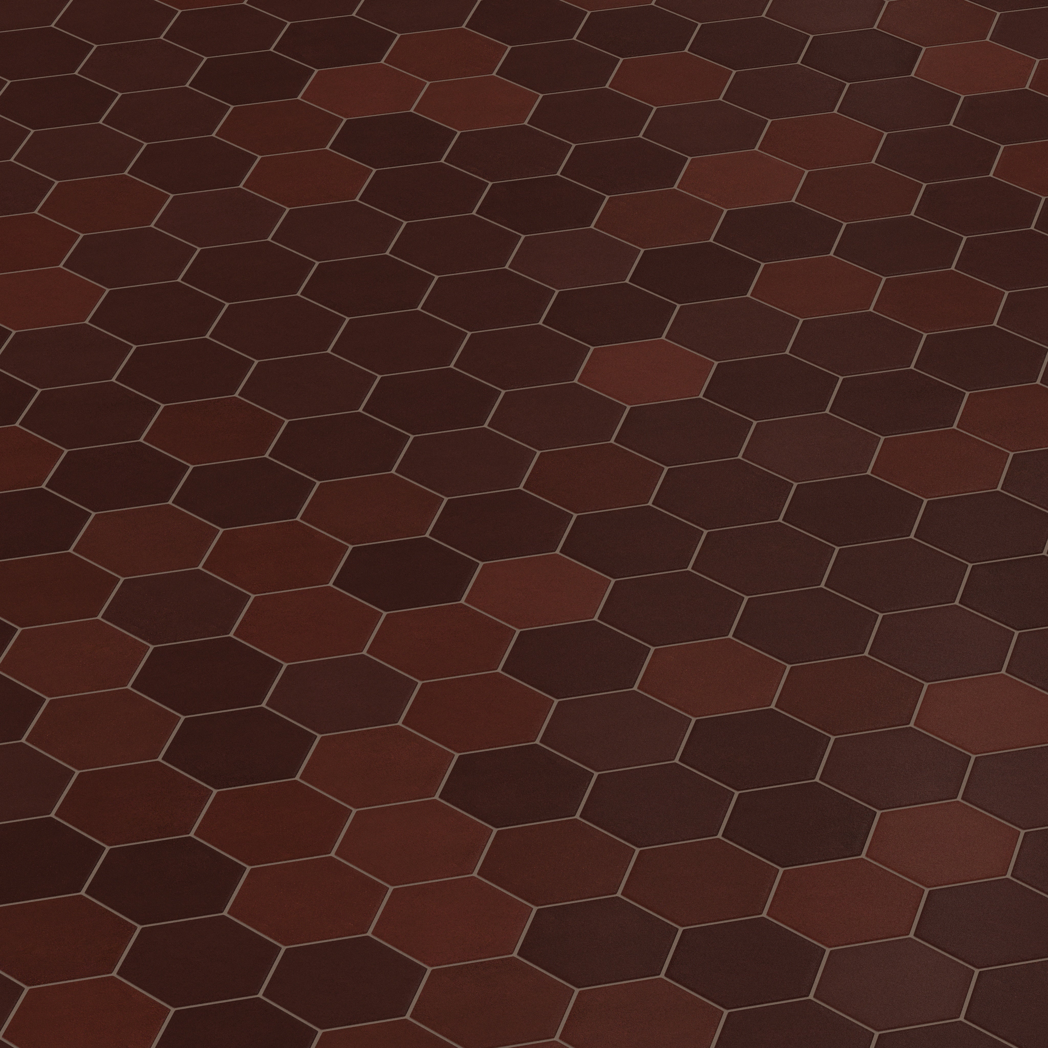 6" Hexagon Original Ceramic Tile in Redwood
