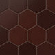 8" Hexagon Original Ceramic Tile in Redwood
