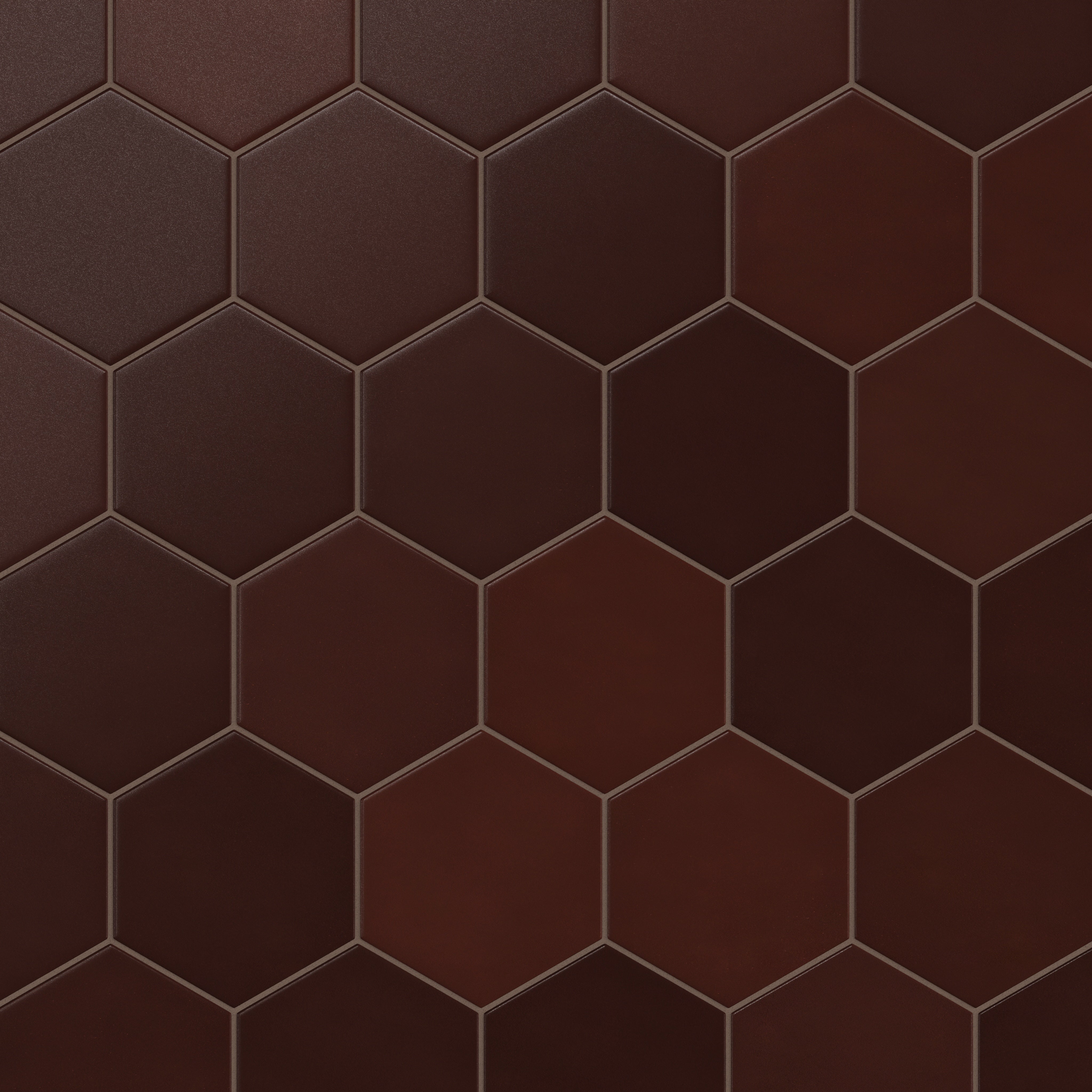 8" Hexagon Original Ceramic Tile in Redwood