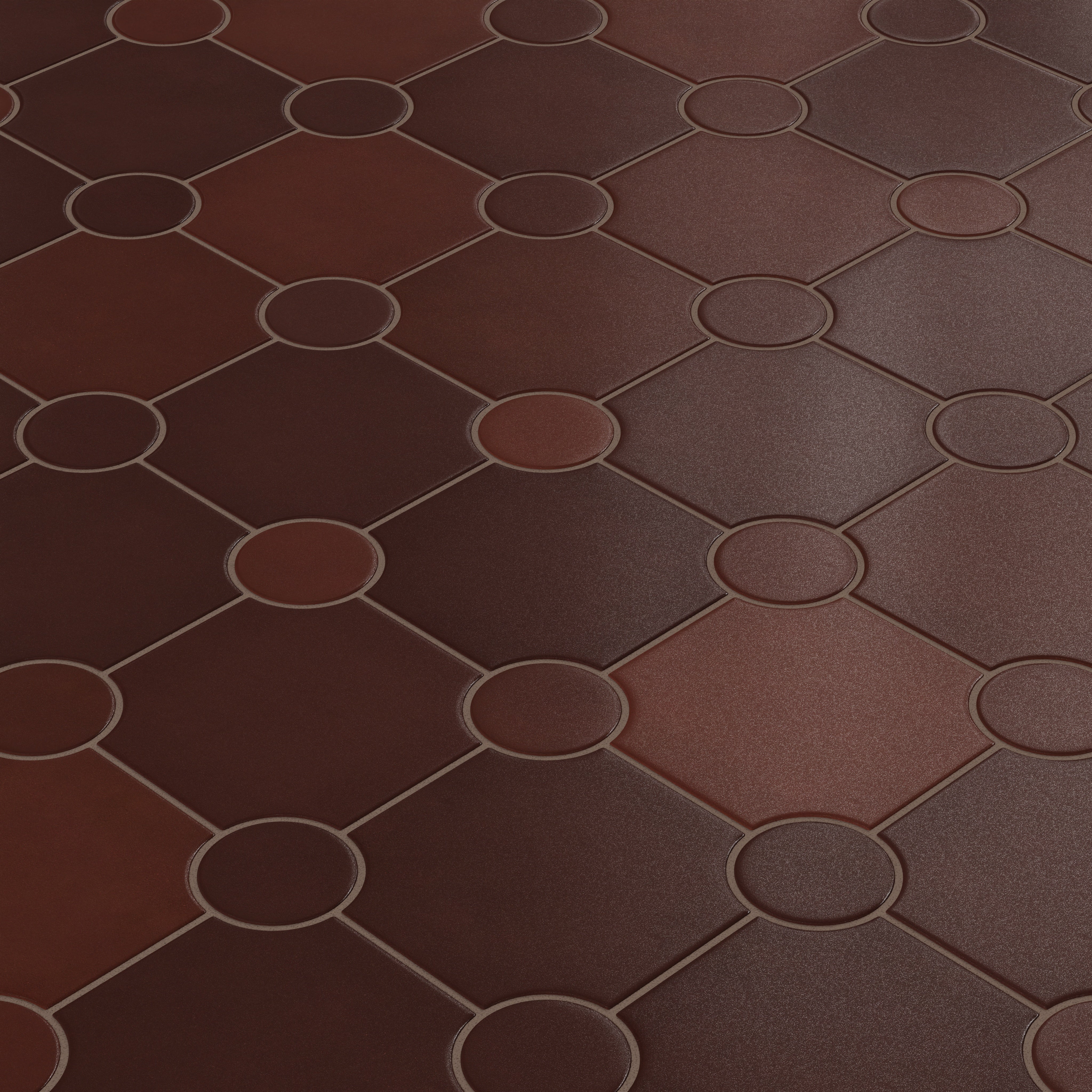 Portico Original Ceramic Tile in Redwood