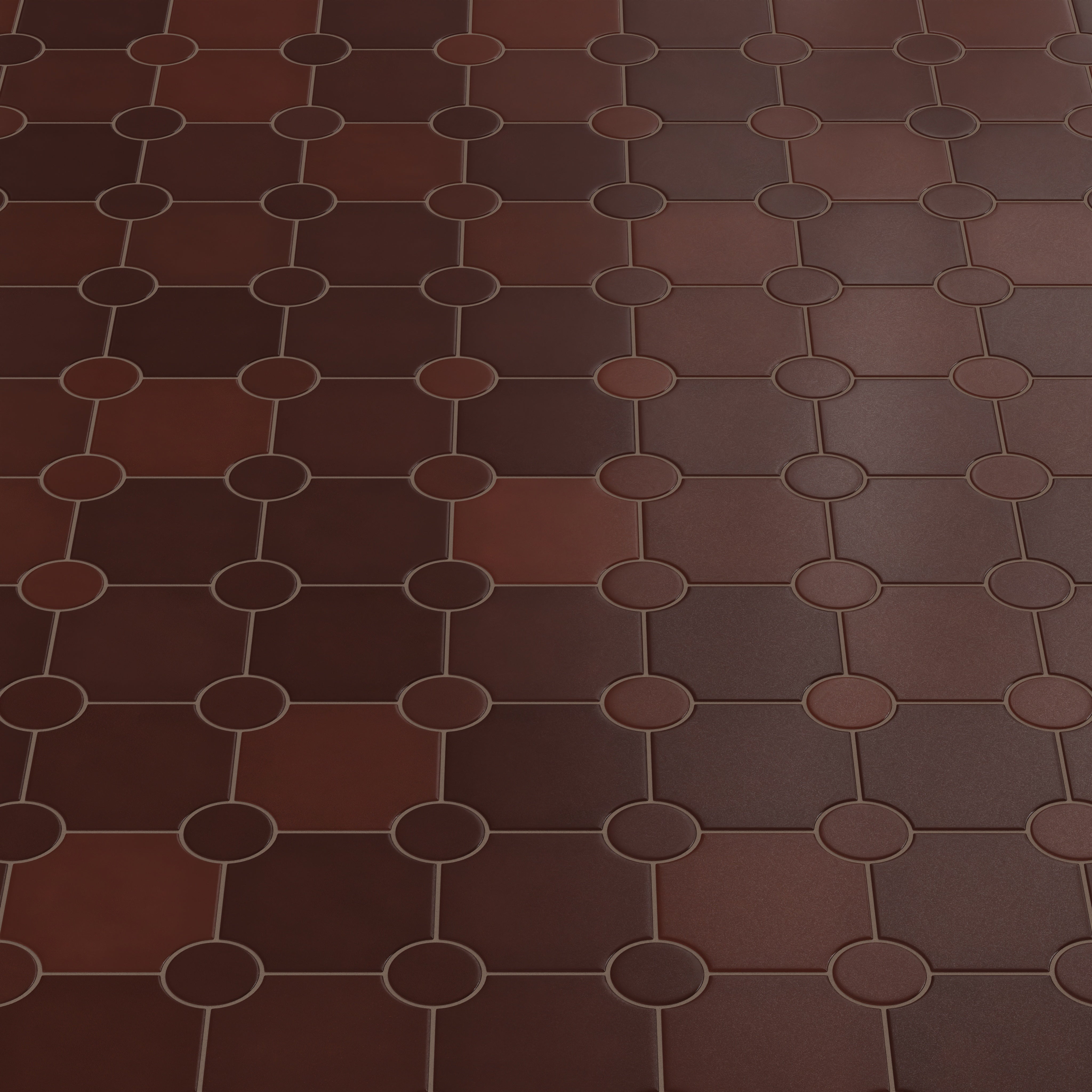 Portico Original Ceramic Tile in Redwood