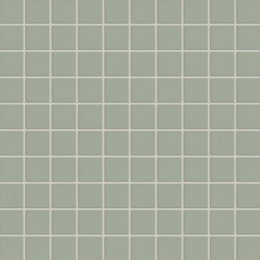 2x2 Straight Set Sheeted Original Ceramic Mosaic Tile in Rosemary Matte