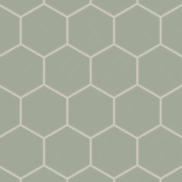 6" Hexagon Original Ceramic Tile in Rosemary Matte