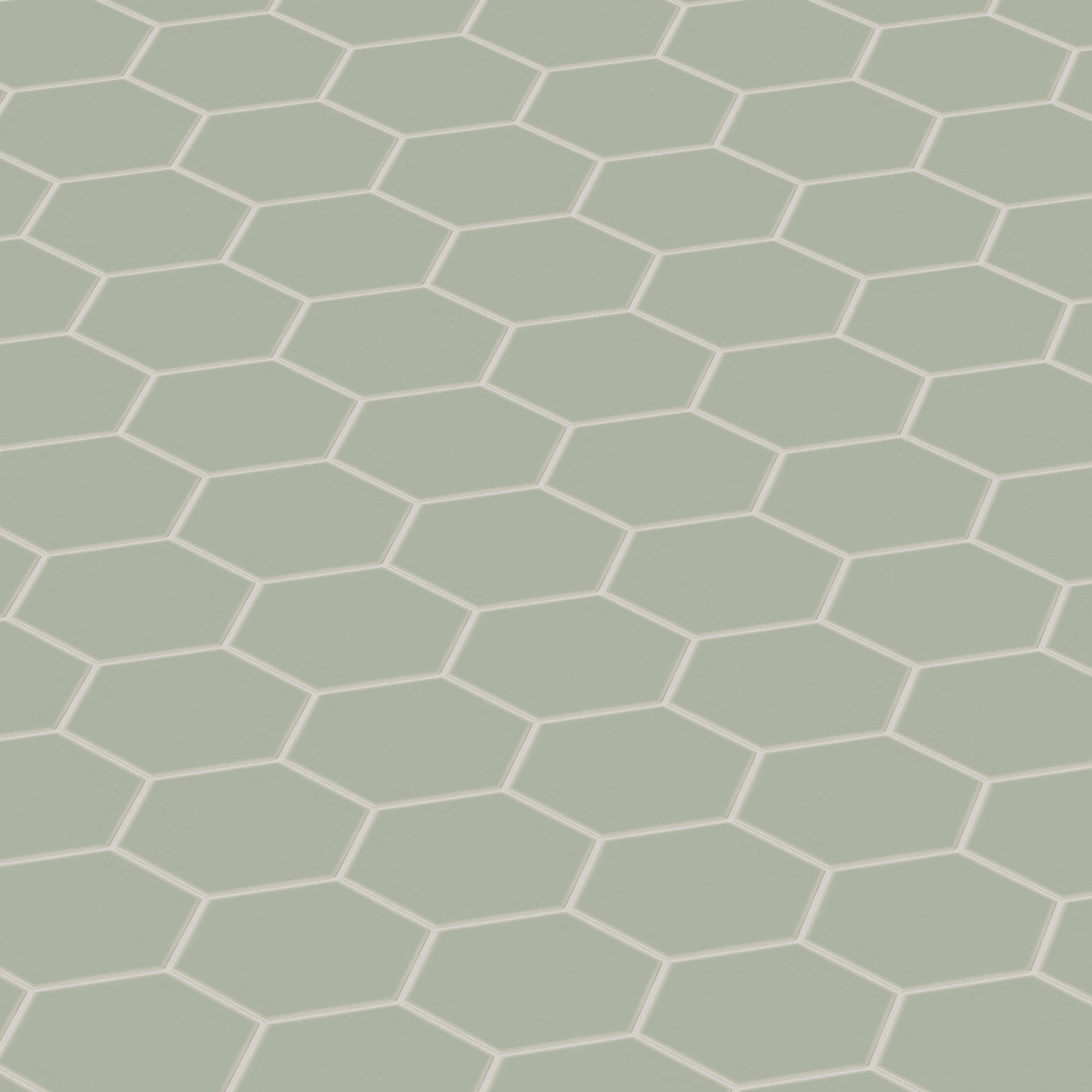 6" Hexagon Original Ceramic Tile in Rosemary Matte